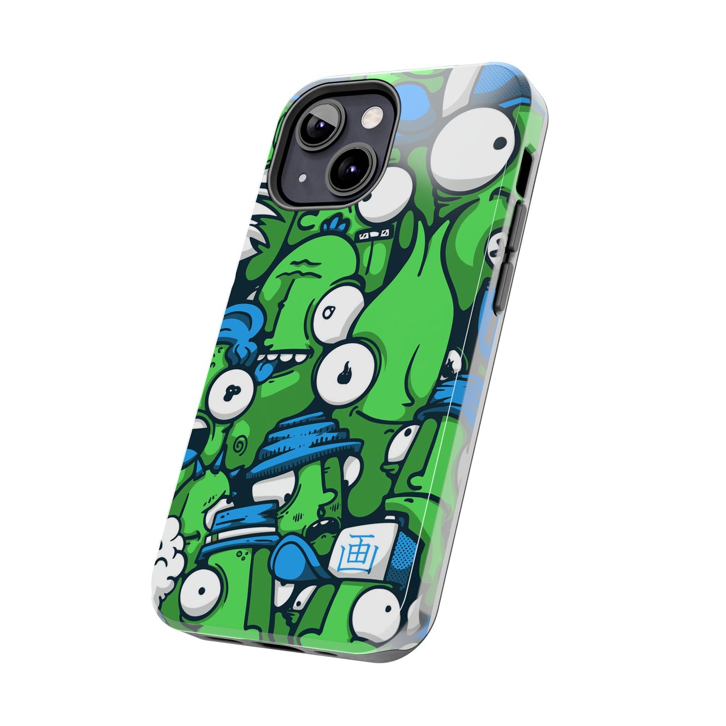 Whimsical Green Monster Phone Case