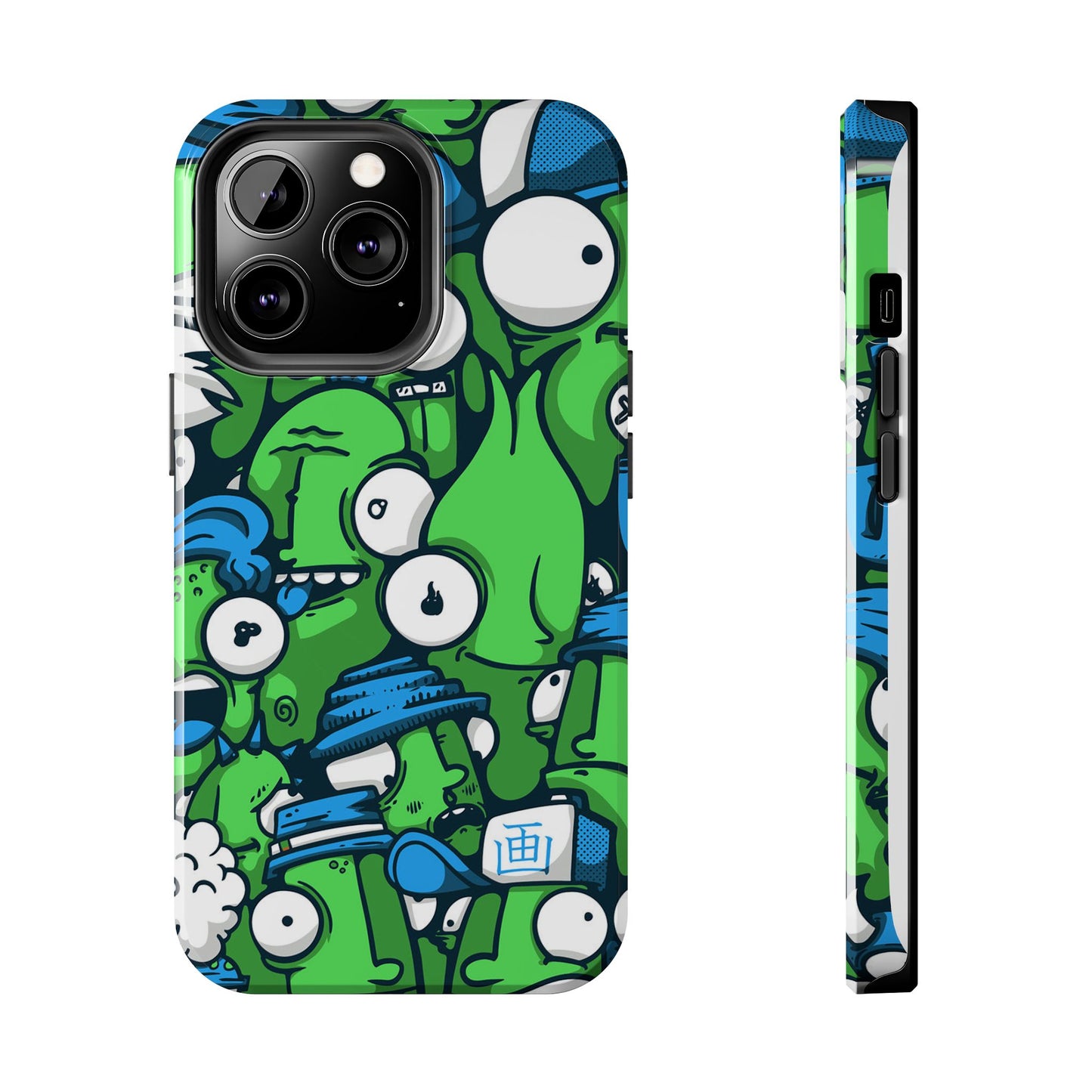 Whimsical Green Monster Phone Case