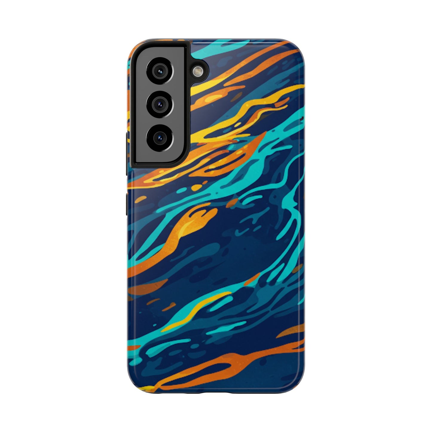 Orange blast phone tough case