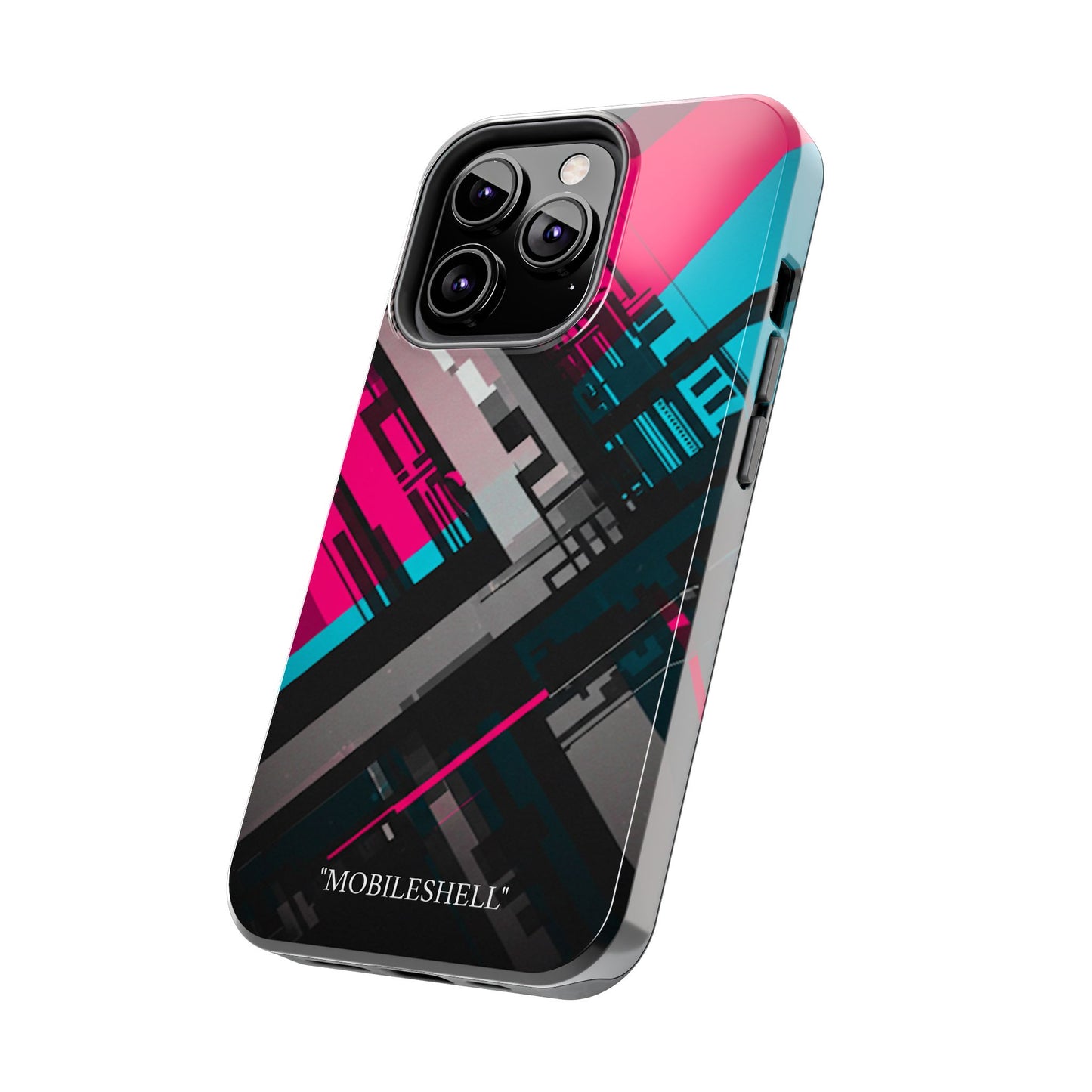 Abstract cyber tough phone case