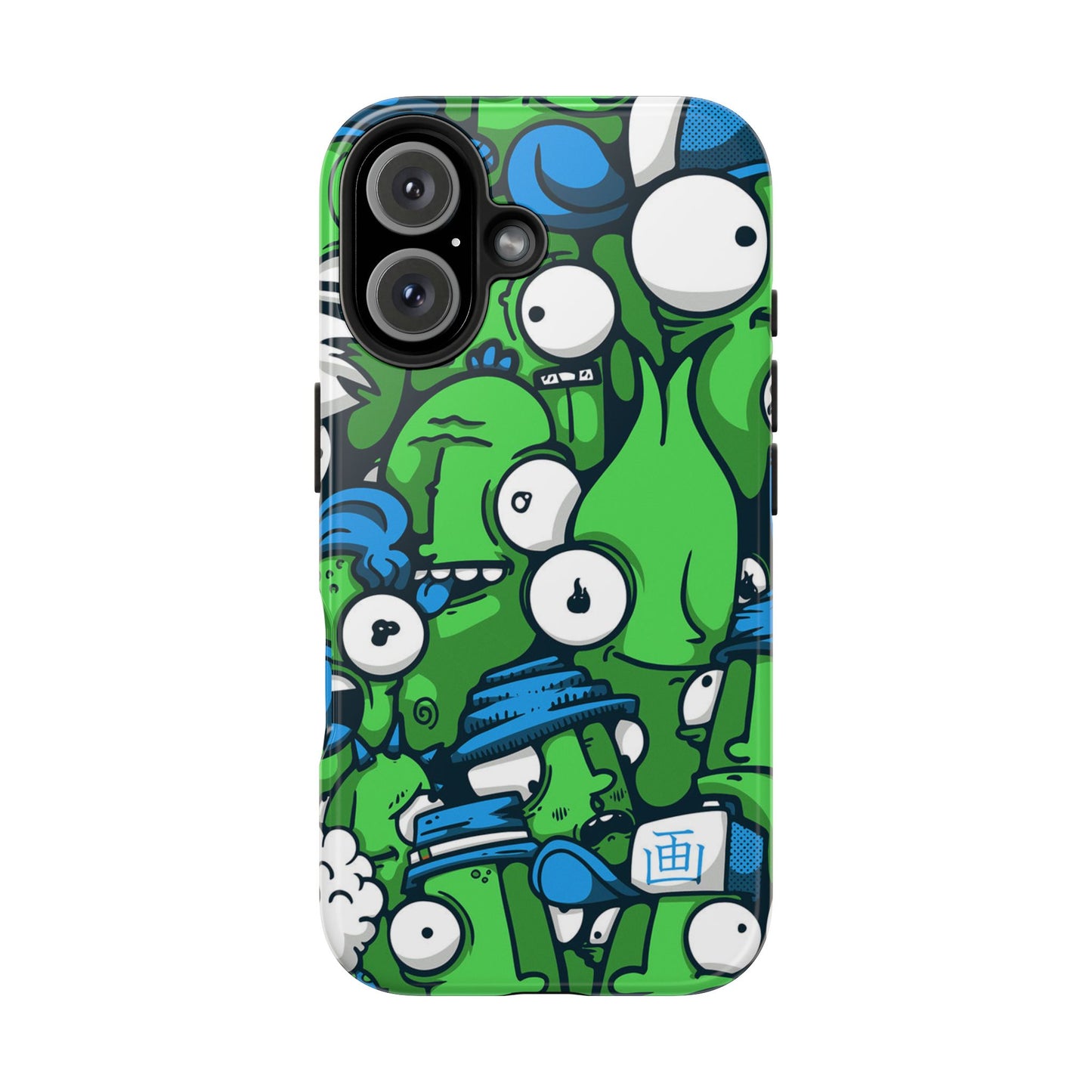 Whimsical Green Monster Phone Case