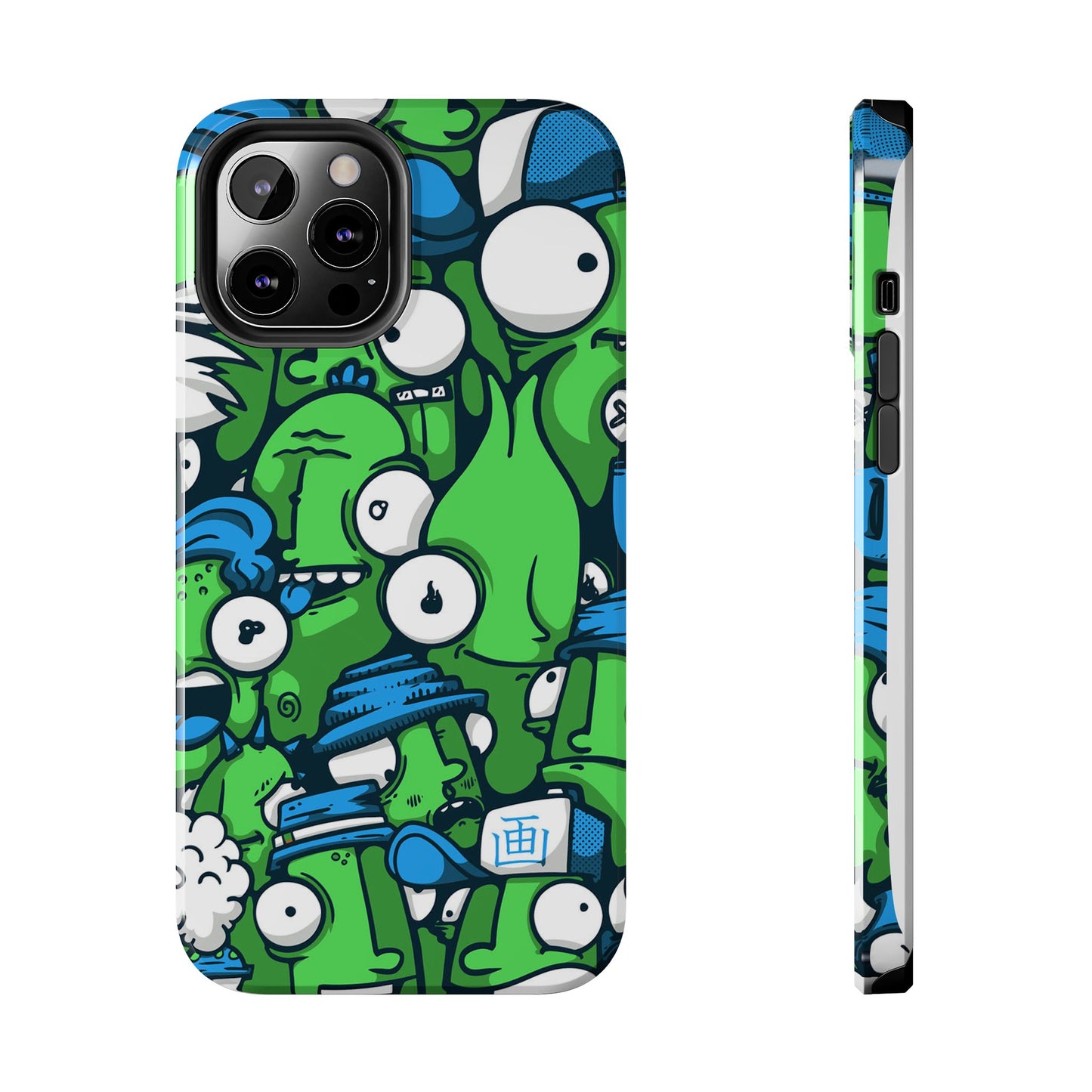 Whimsical Green Monster Phone Case