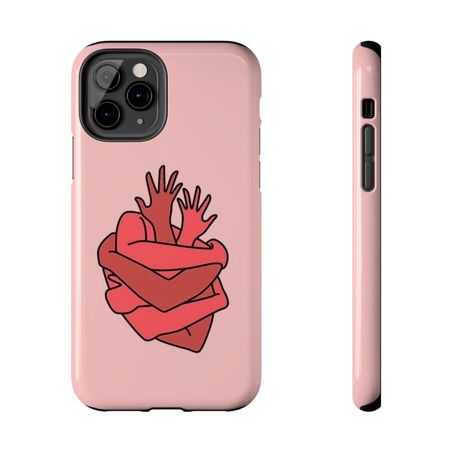 Artistic Heart Embrace Phone Case