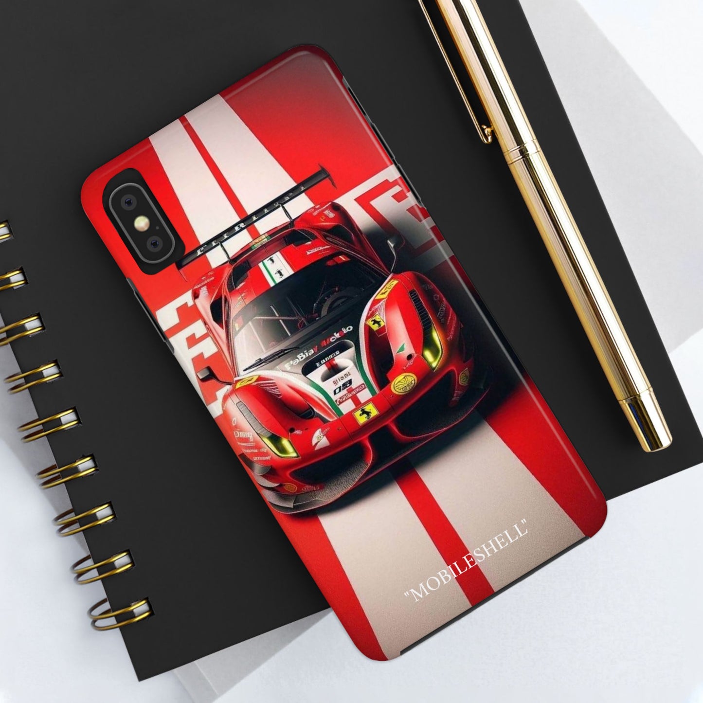 Red Ferrari tough phone case