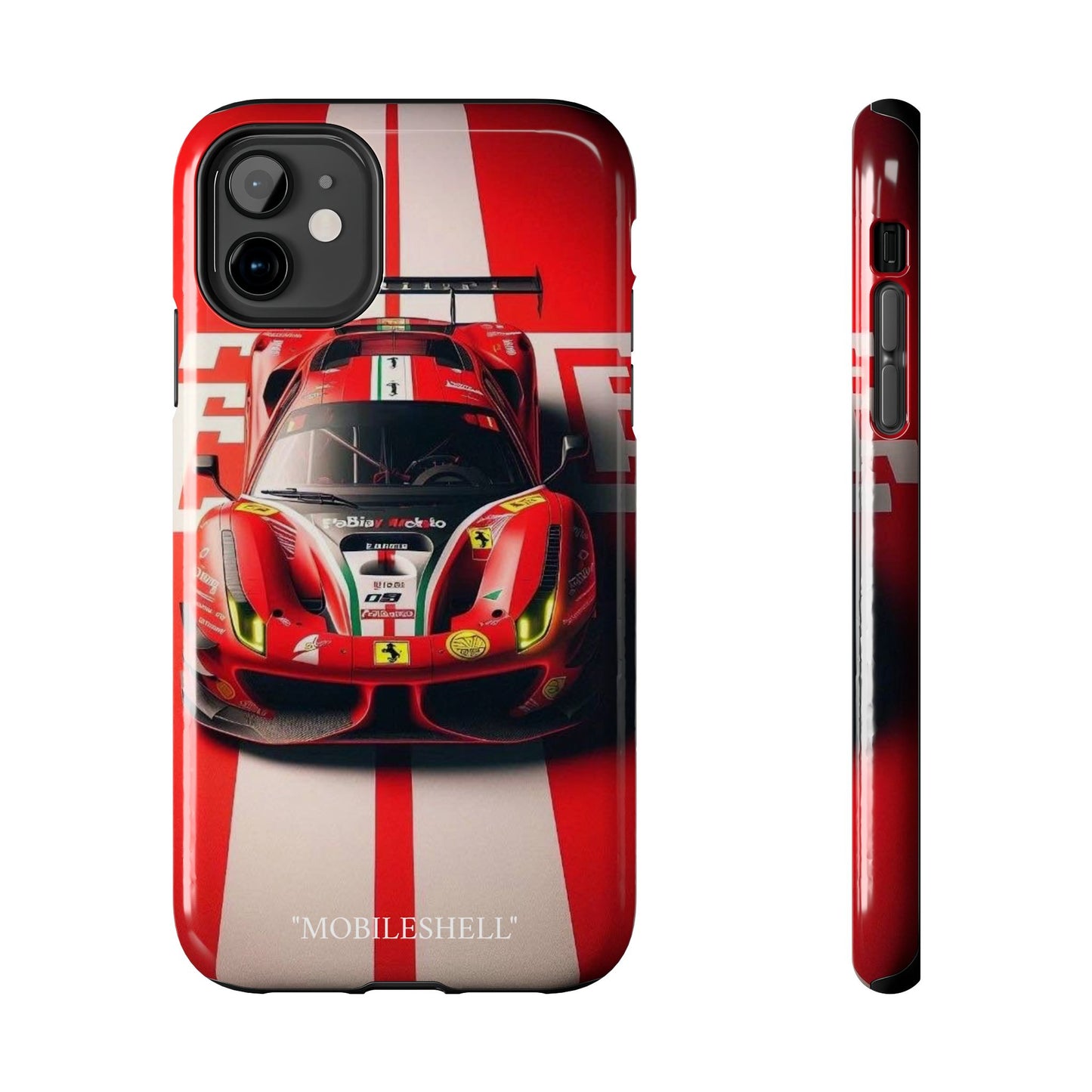 Red Ferrari tough phone case