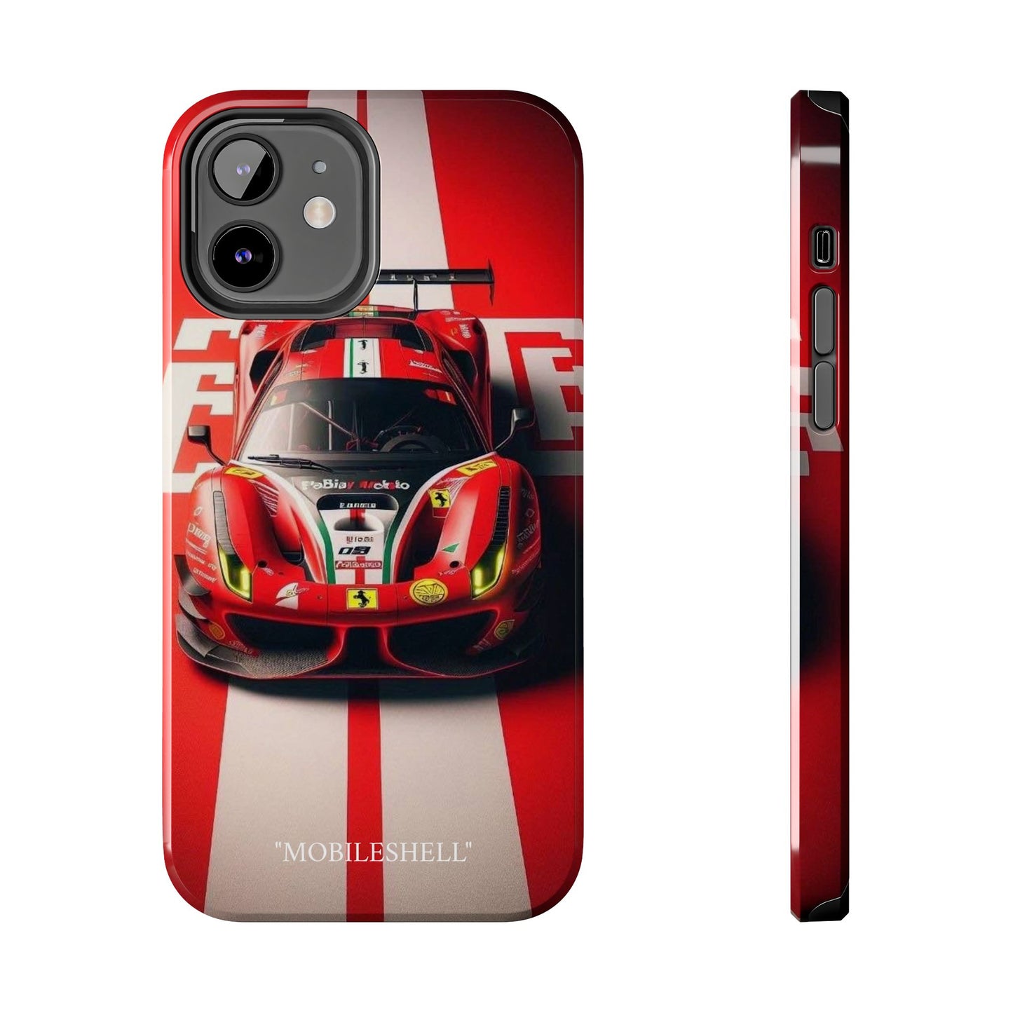 Red Ferrari tough phone case