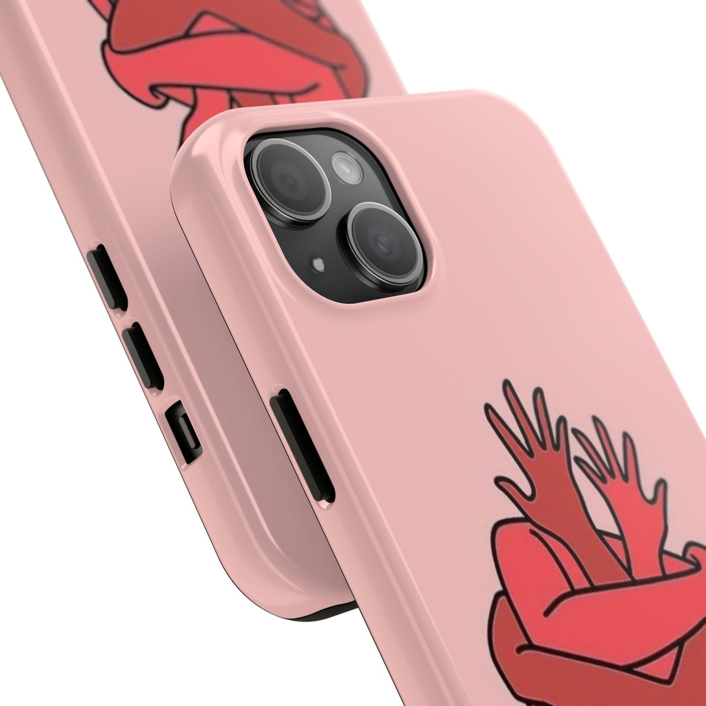 Artistic Heart Embrace Phone Case