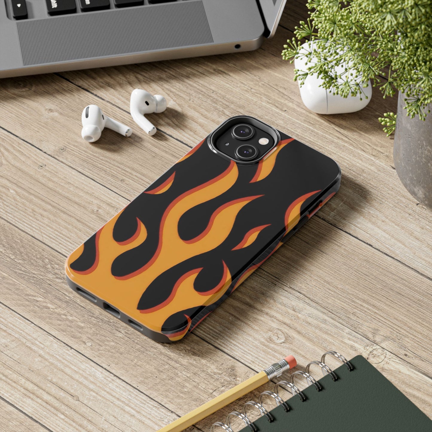 Flame Design Tough Phone Case