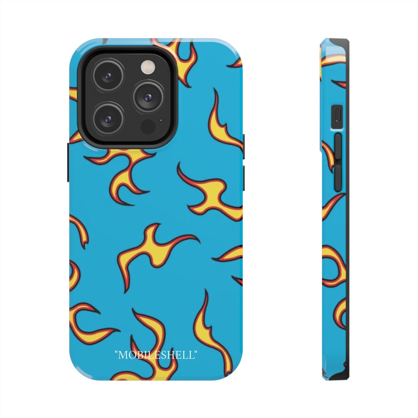 Blue Flame tough phone case