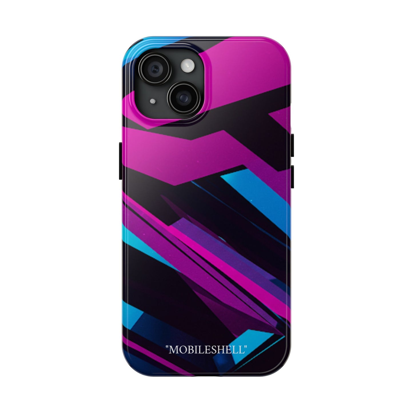 Abstract art lines pink blue tough cases