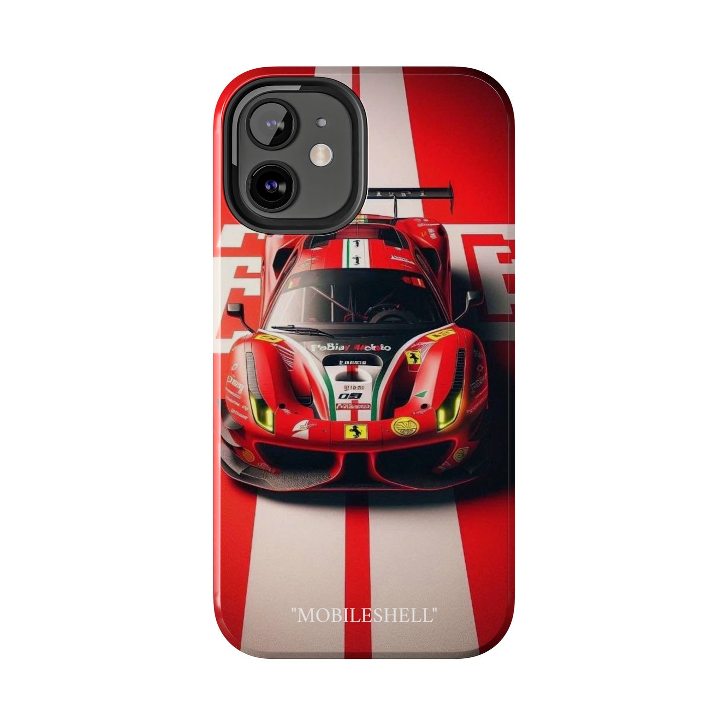 Red Ferrari tough phone case