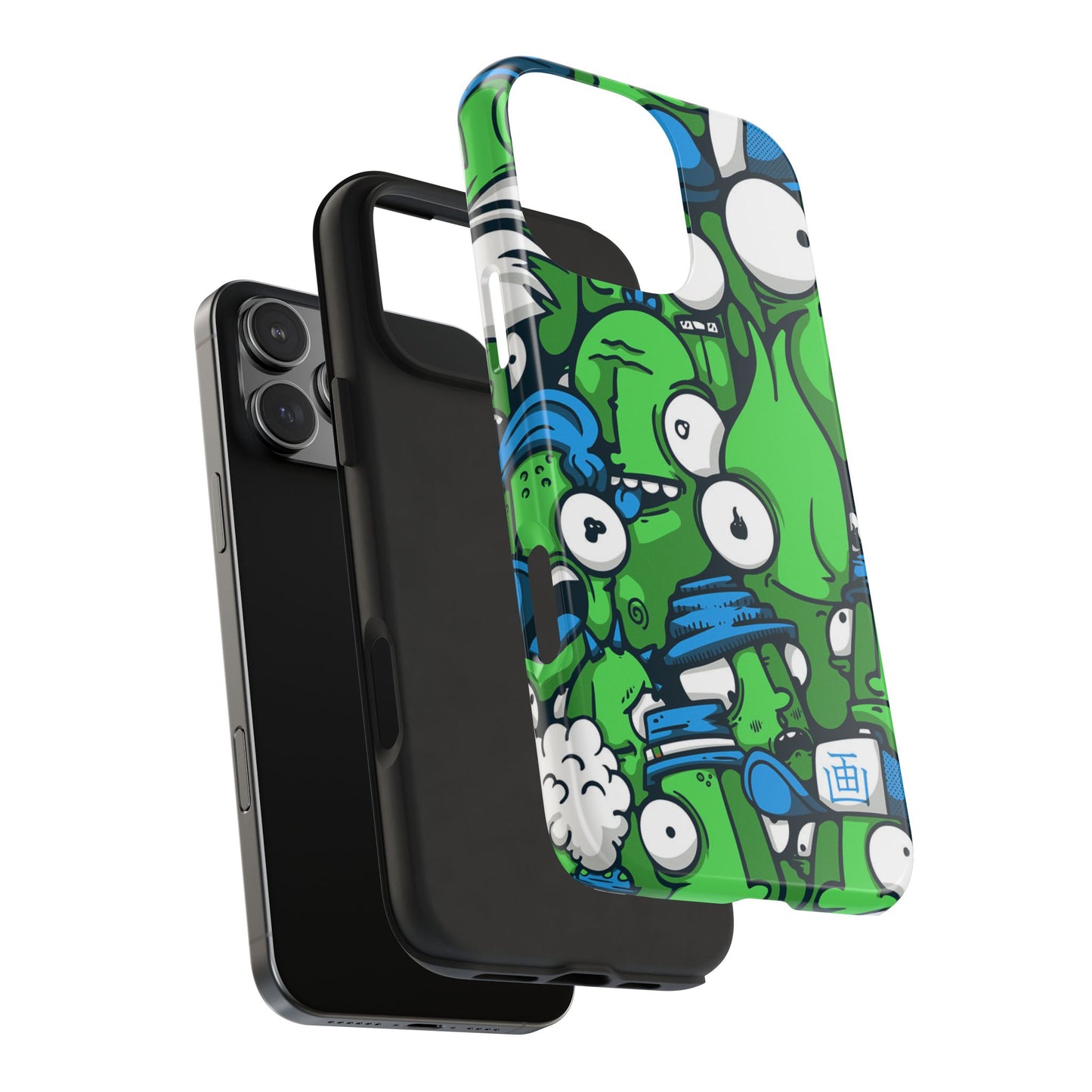 Whimsical Green Monster Phone Case