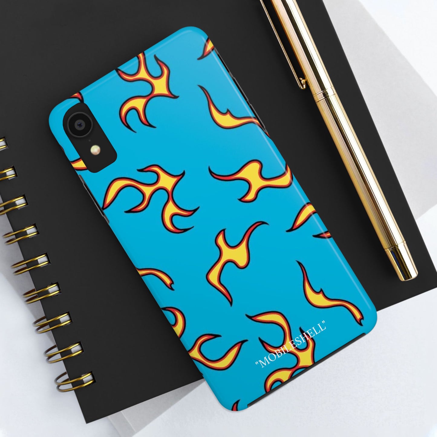 Blue Flame tough phone case