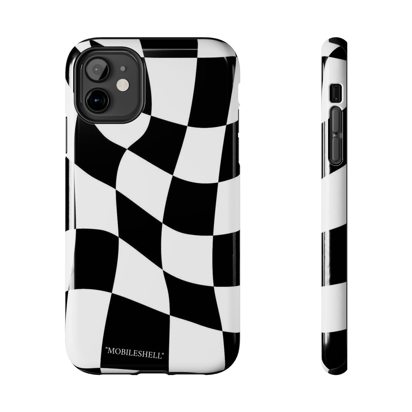 Checkers B&W tough phone case