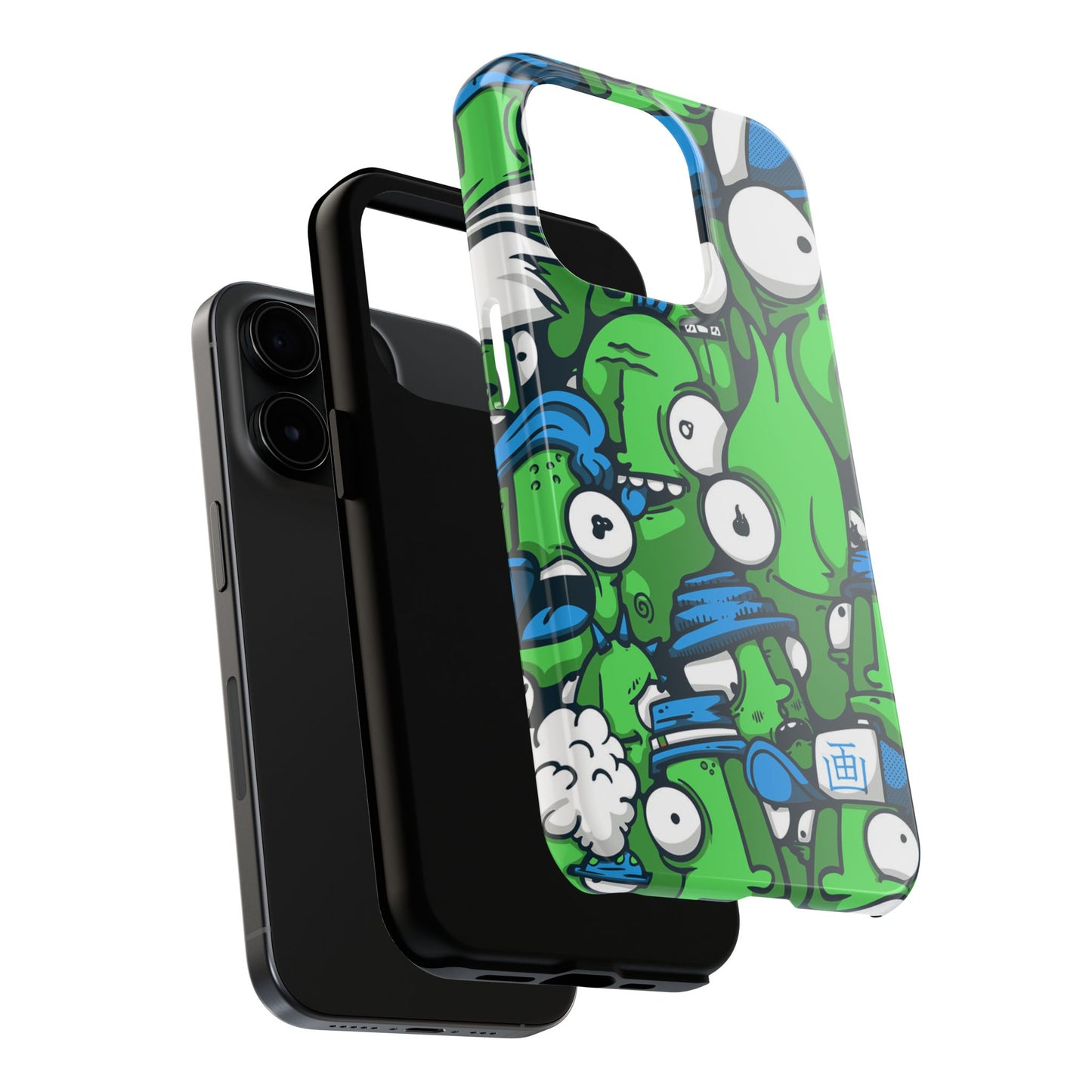 Whimsical Green Monster Phone Case