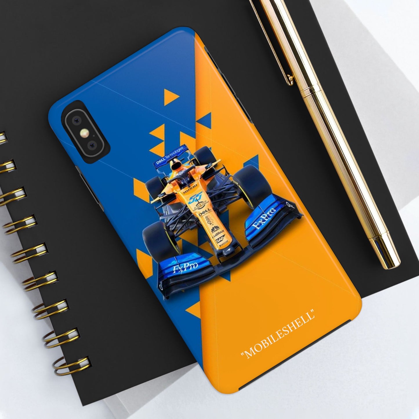 F1 team cartoon tough phone case