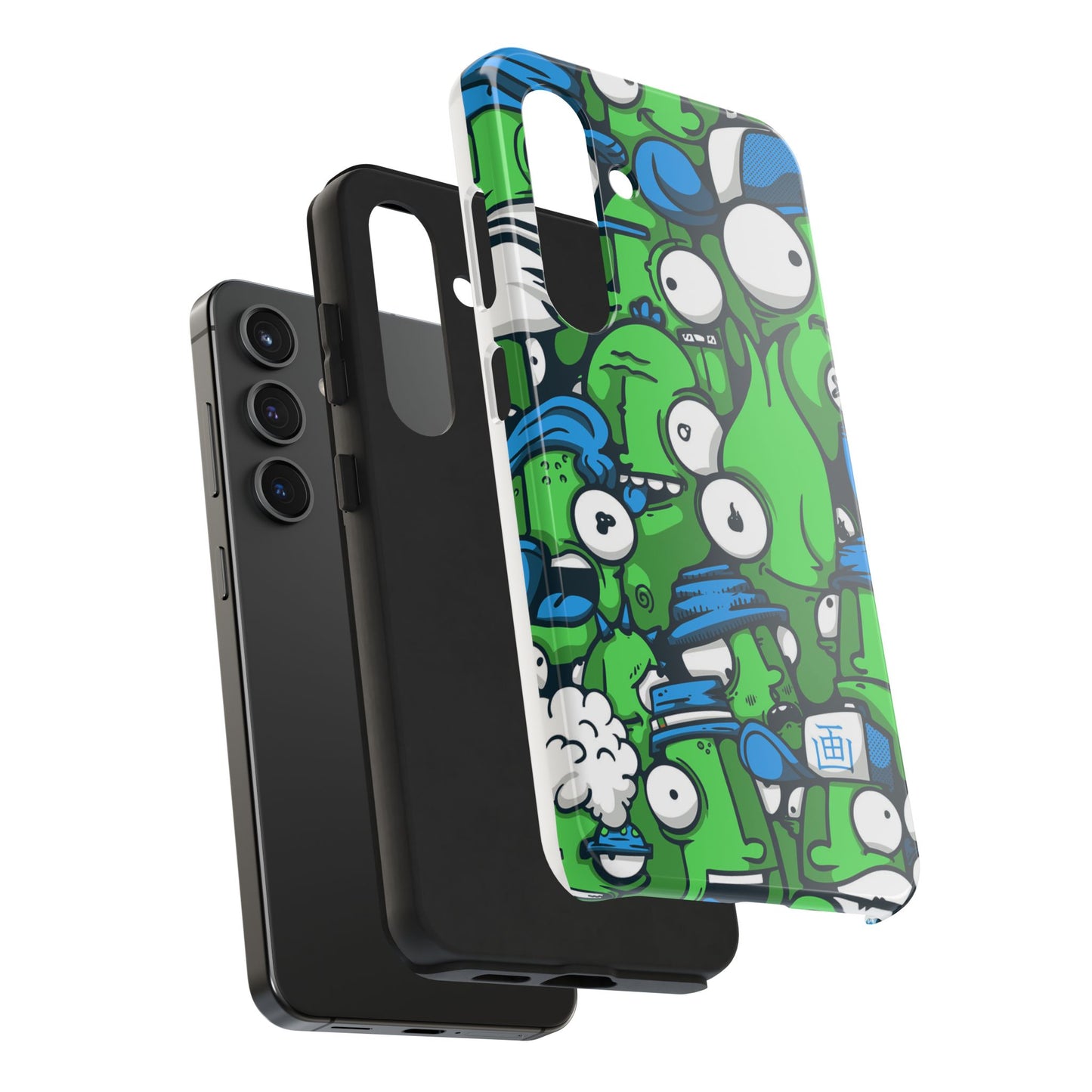 Whimsical Green Monster Phone Case