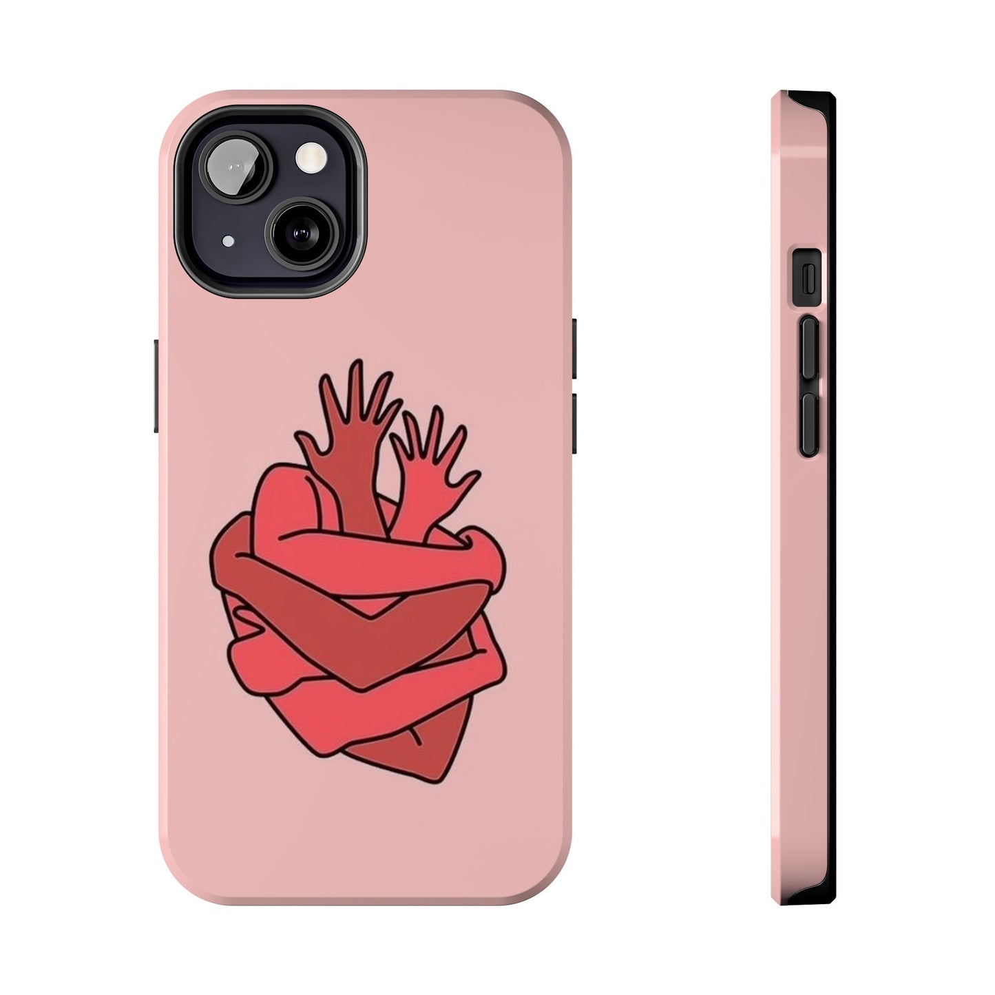 Artistic Heart Embrace Phone Case