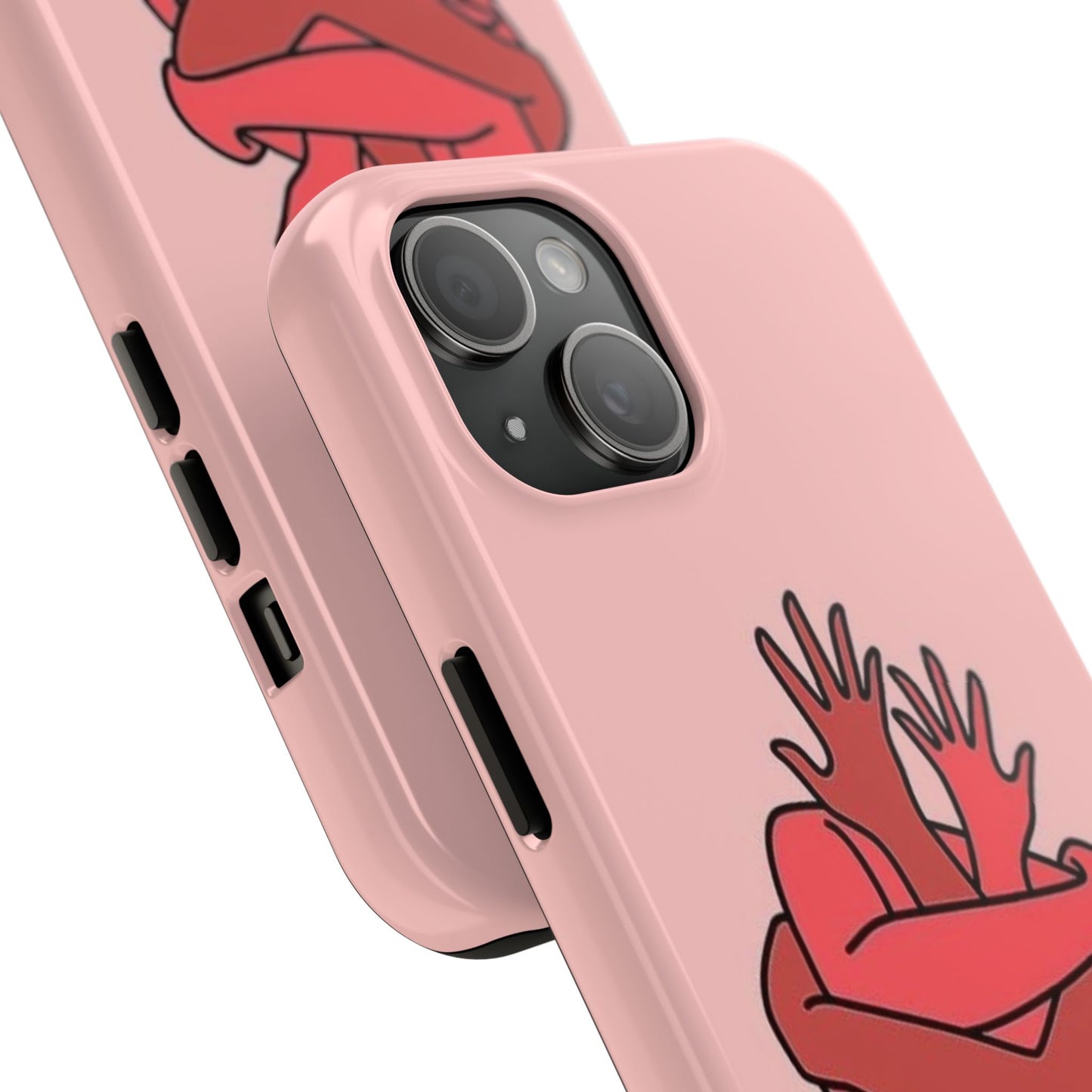 Artistic Heart Embrace Phone Case