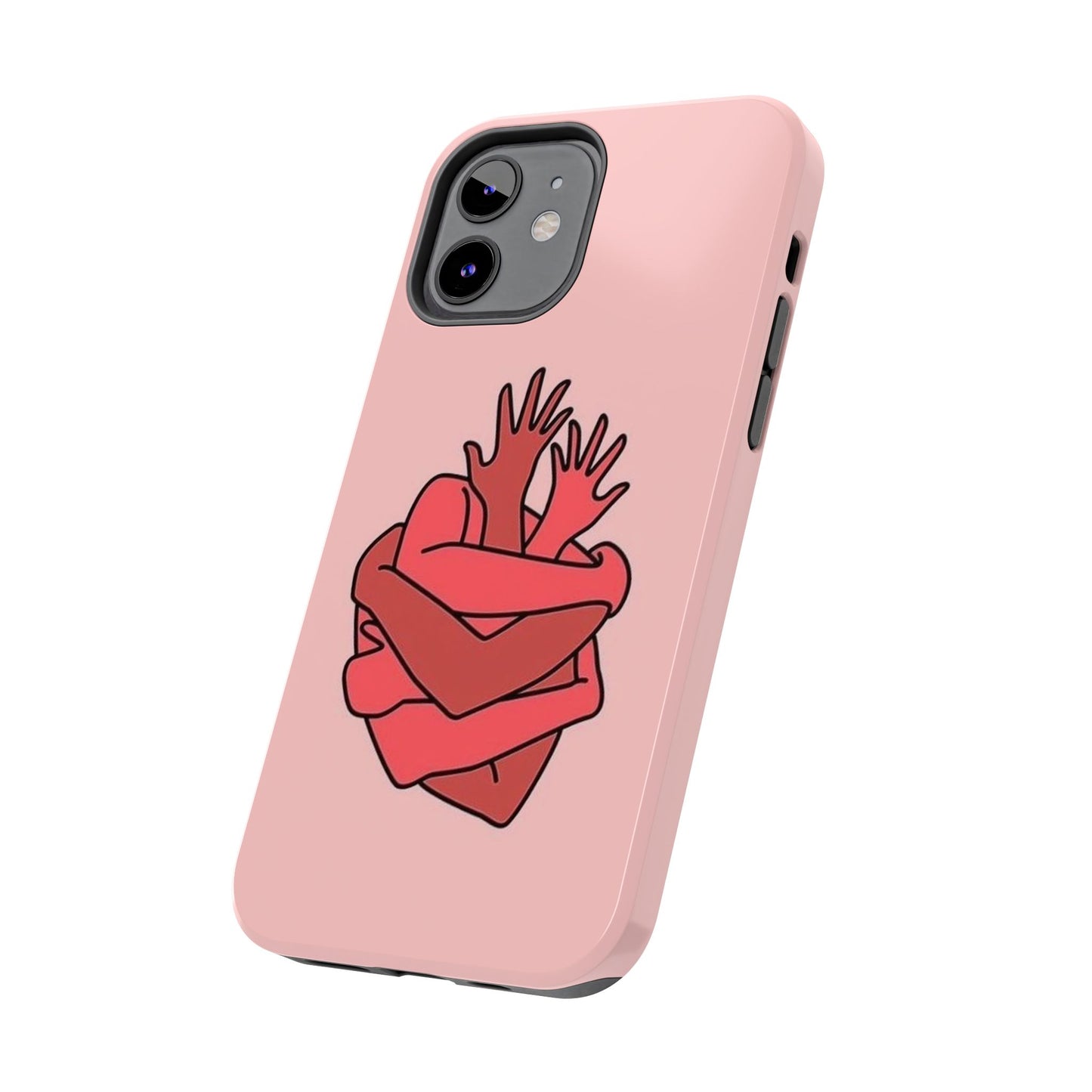 Artistic Heart Embrace Phone Case