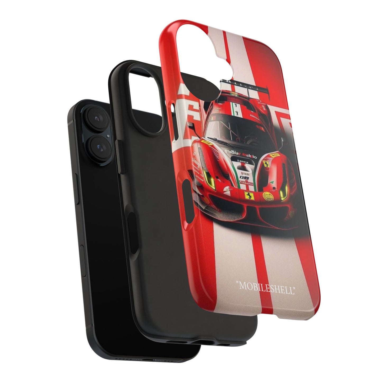 Red Ferrari tough phone case