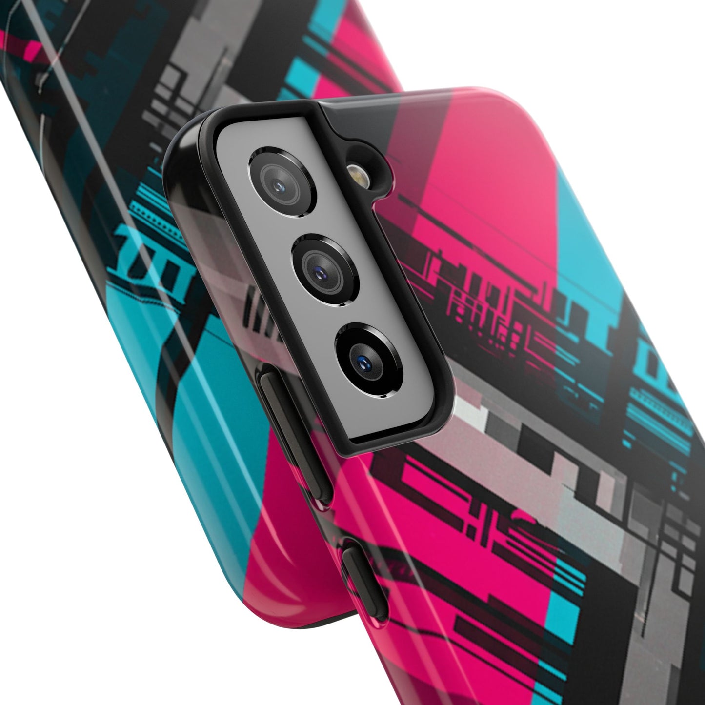 Abstract cyber tough phone case