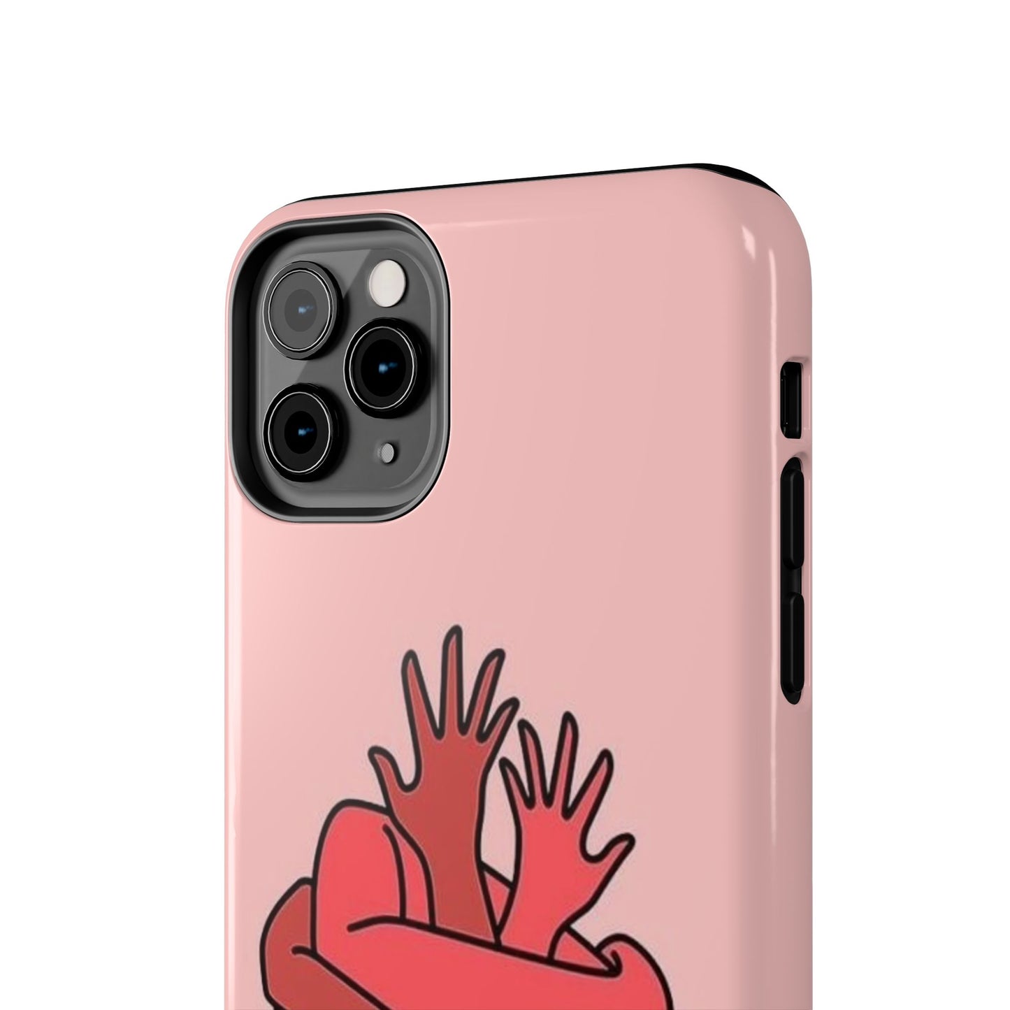 Artistic Heart Embrace Phone Case