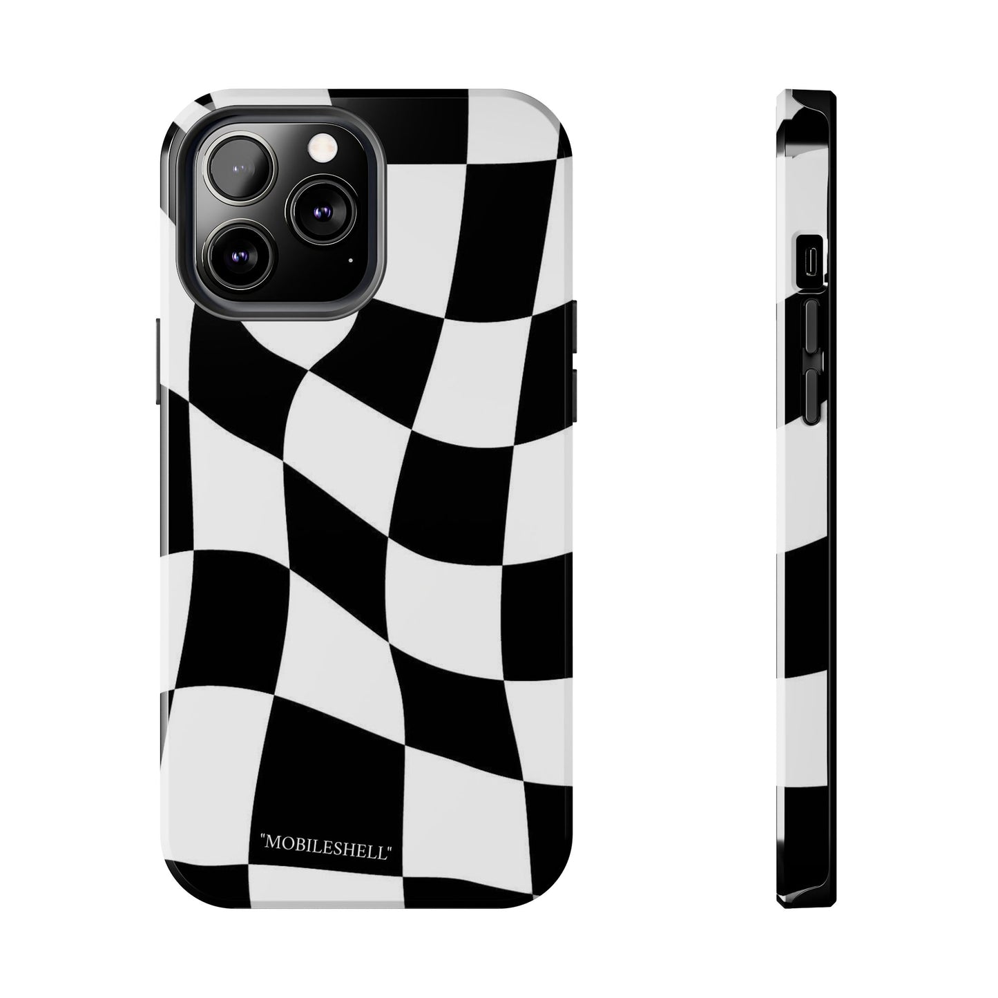 Checkers B&W tough phone case