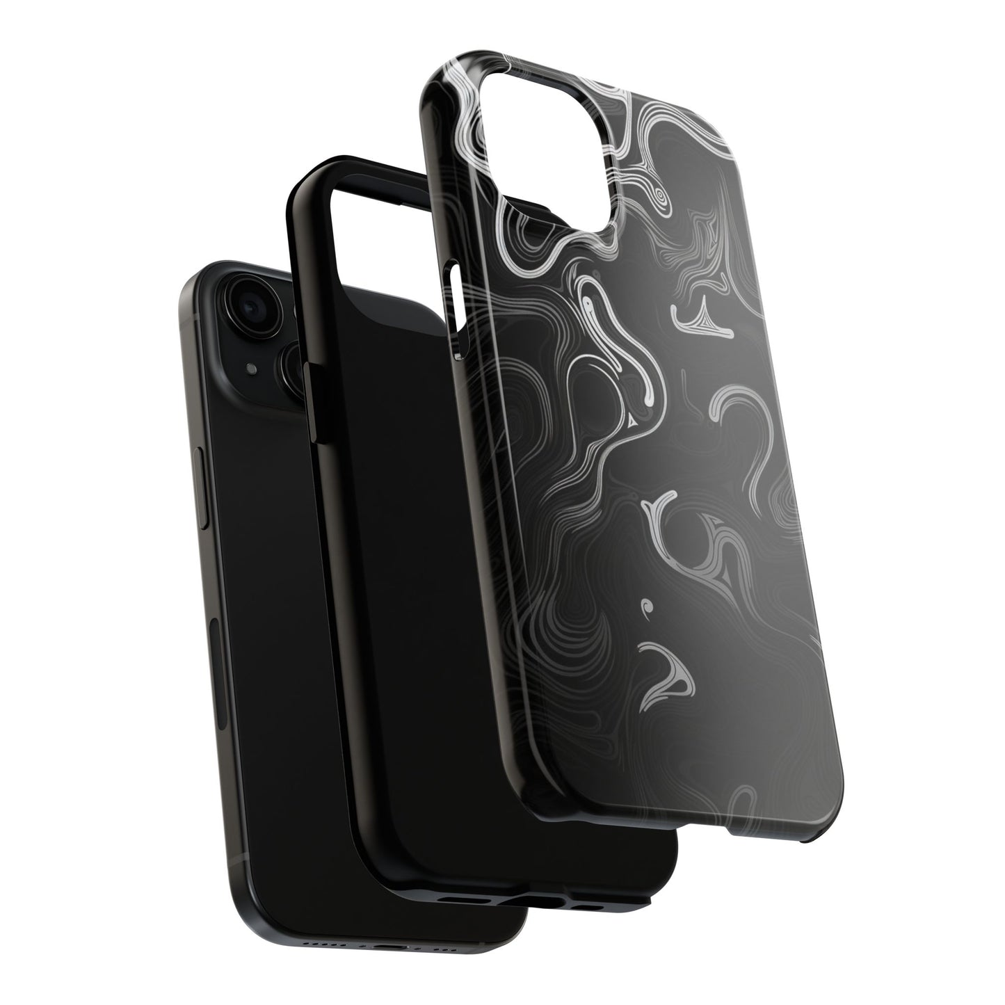 Black & White Tough Phone Case