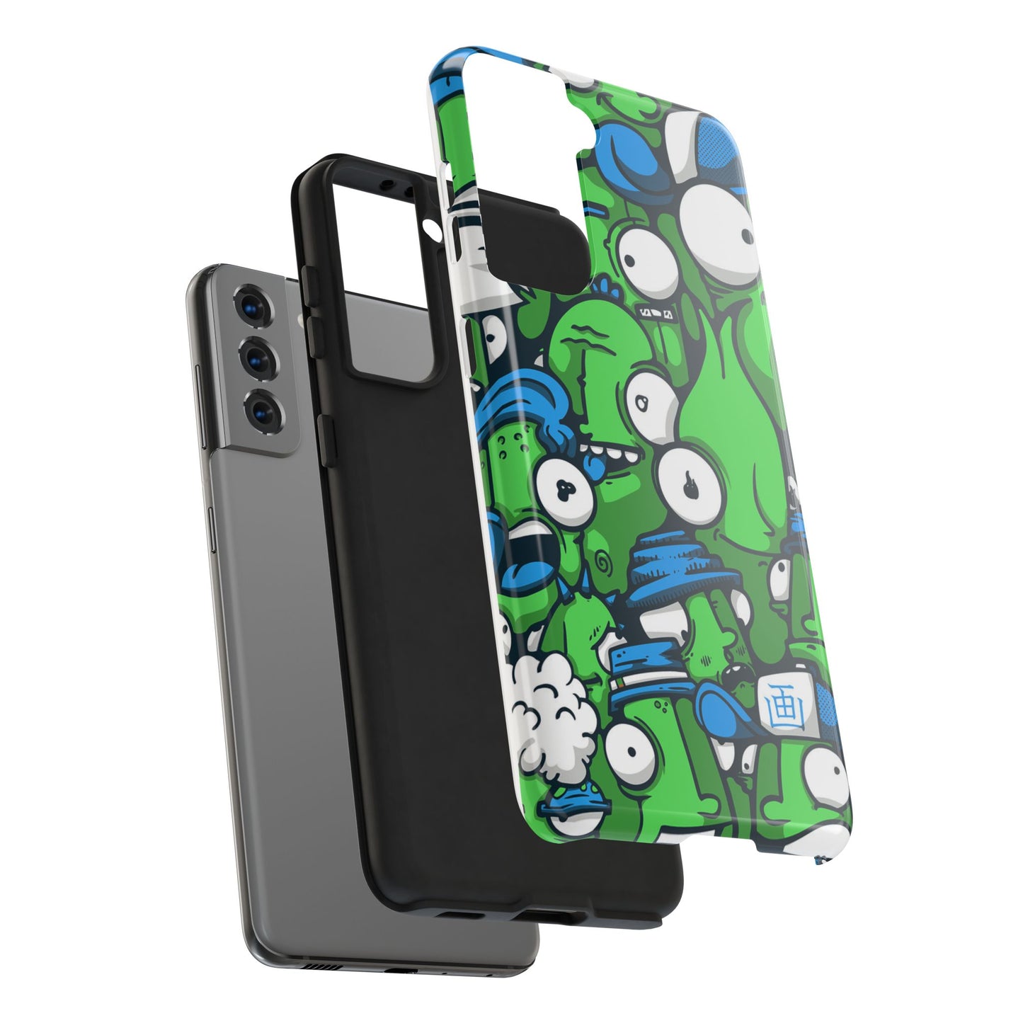 Whimsical Green Monster Phone Case