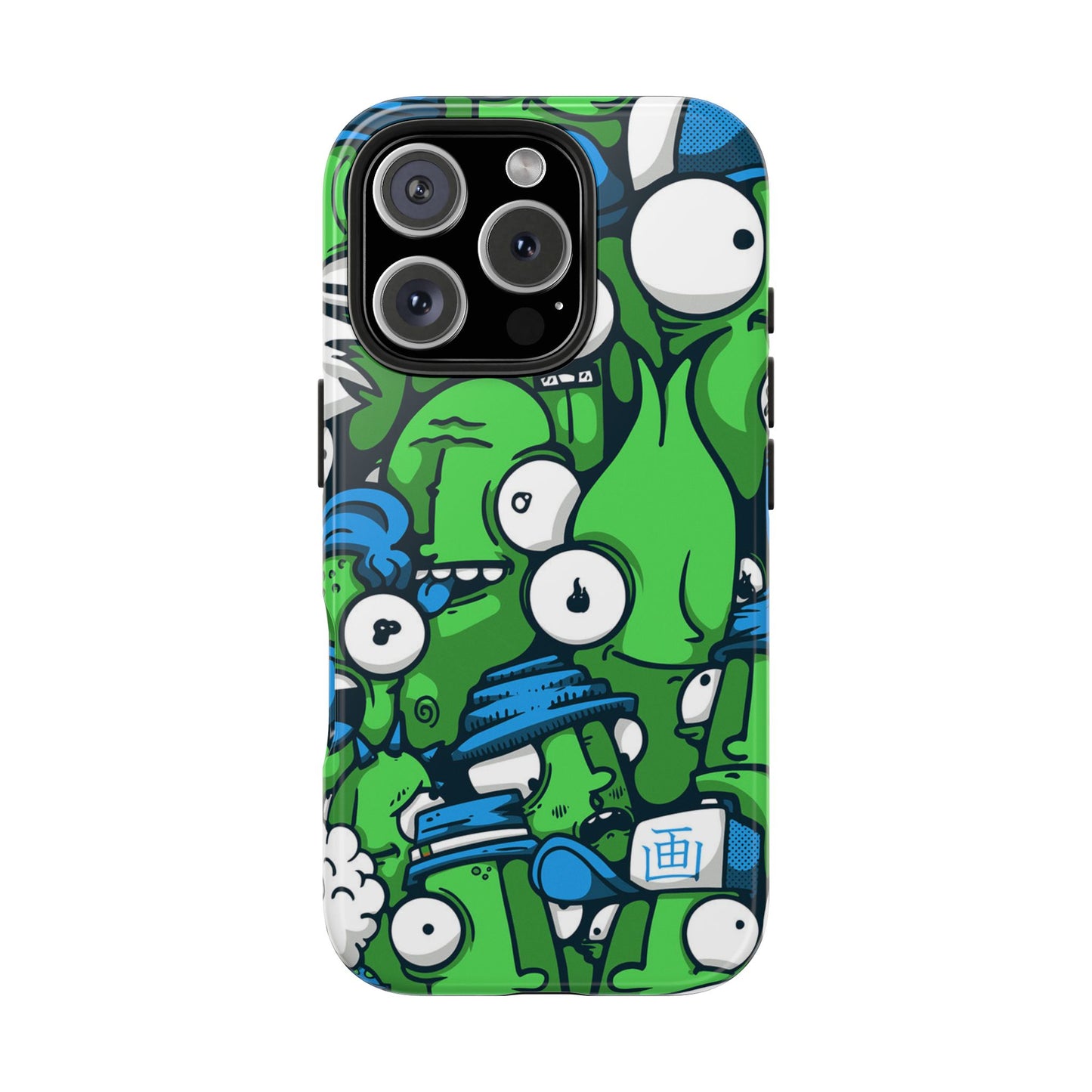 Whimsical Green Monster Phone Case