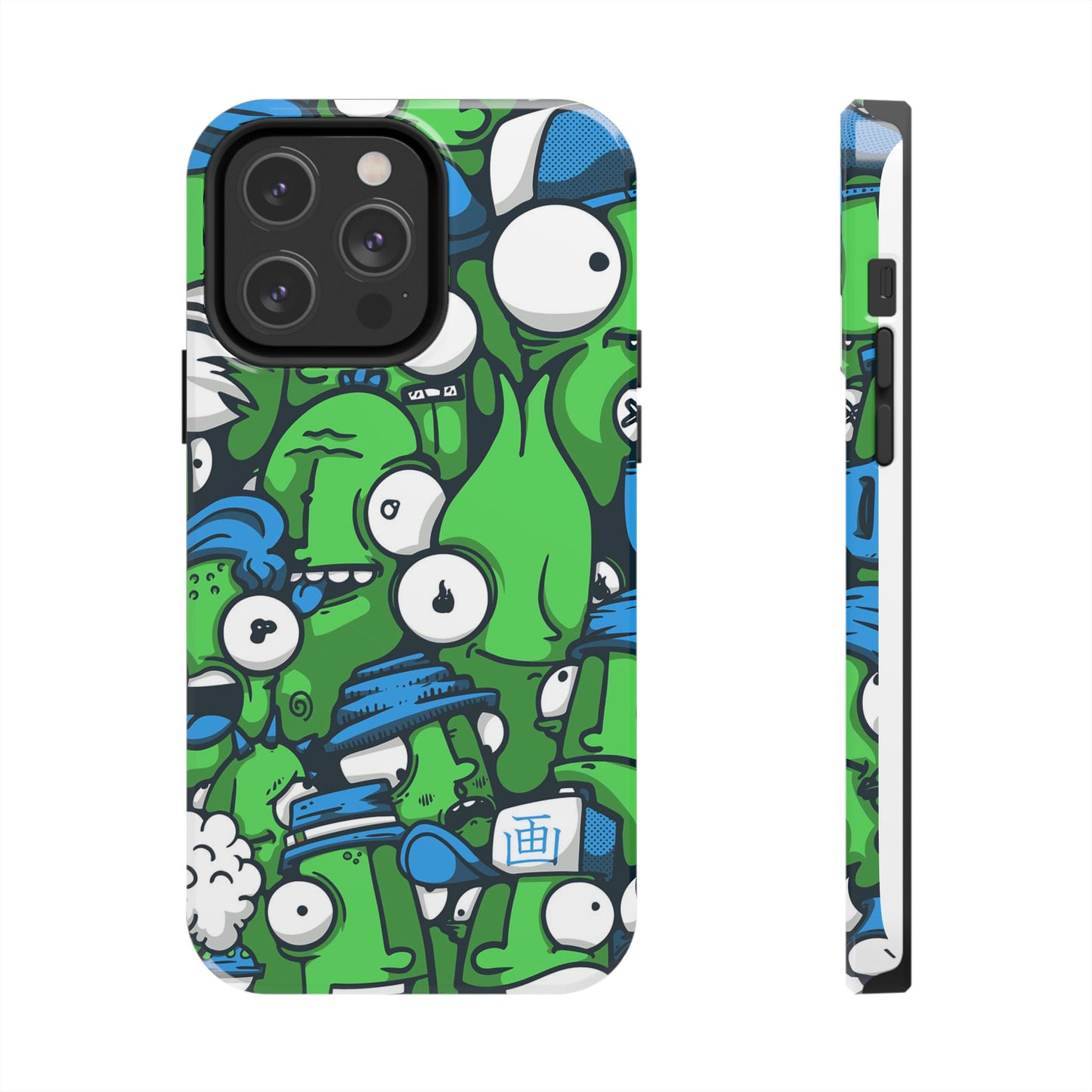 Whimsical Green Monster Phone Case