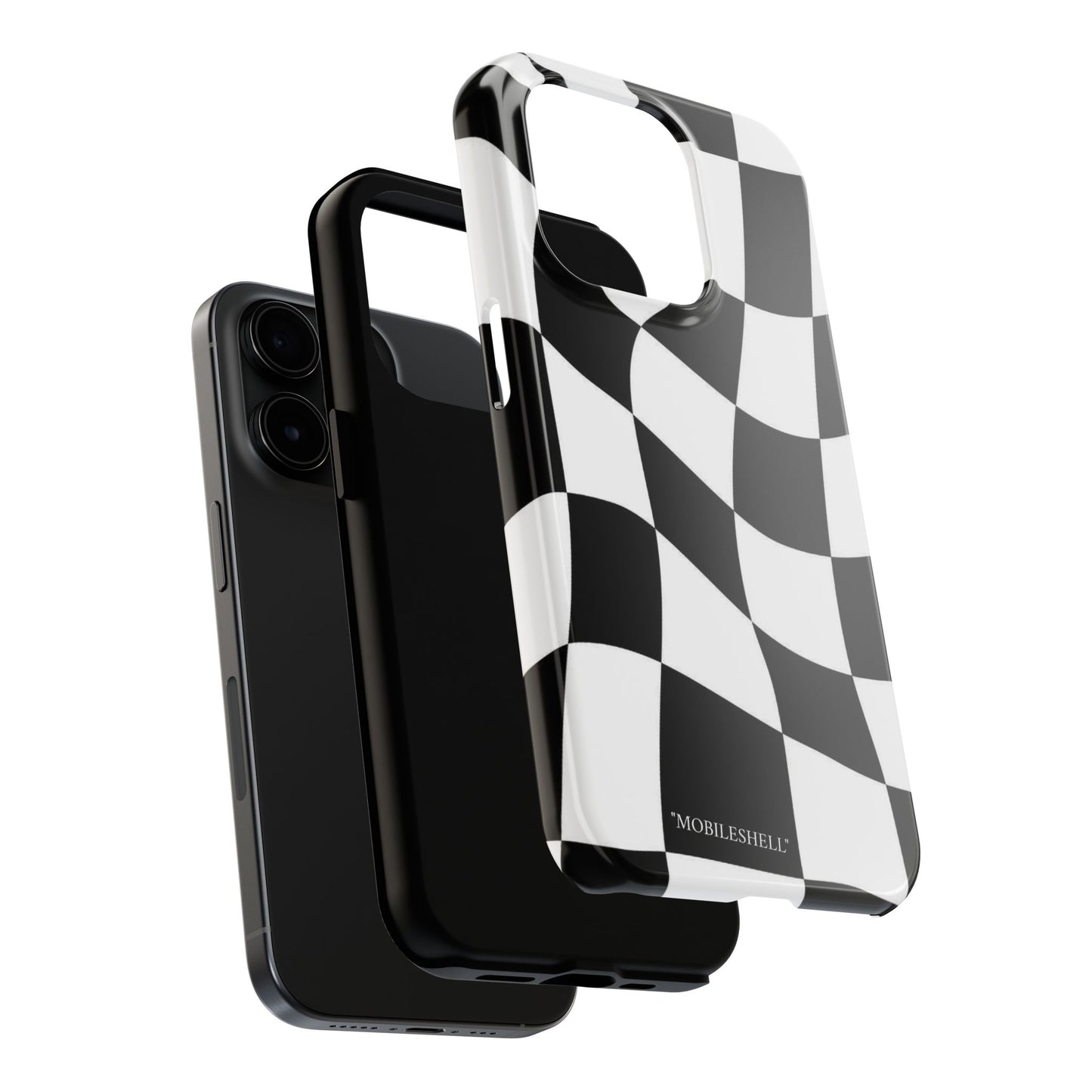 Checkers B&W tough phone case