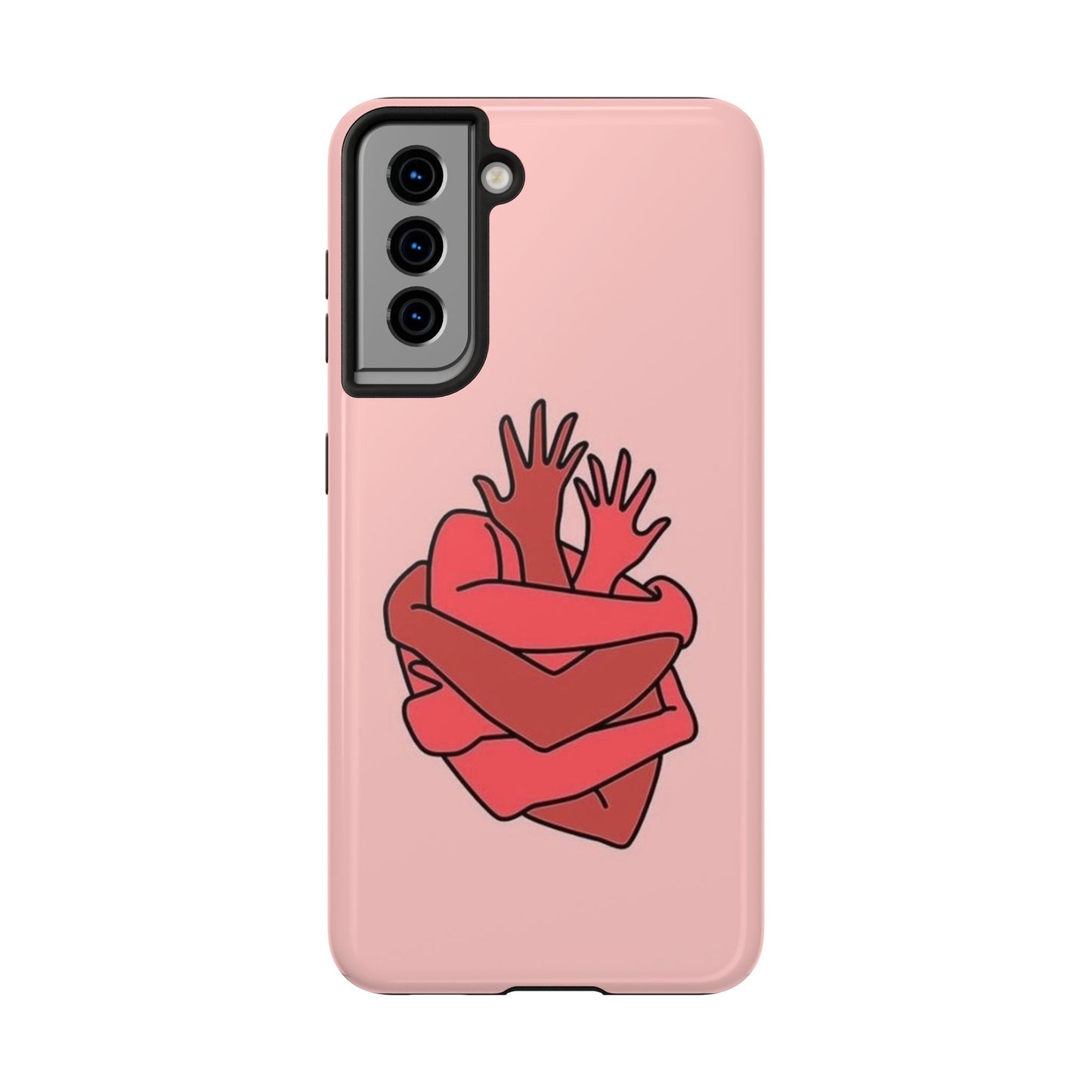 Artistic Heart Embrace Phone Case