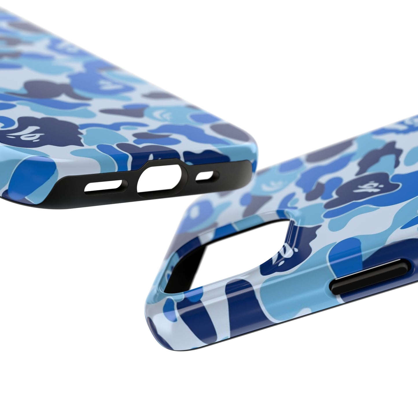 Blue Camouflage Tough Phone Case