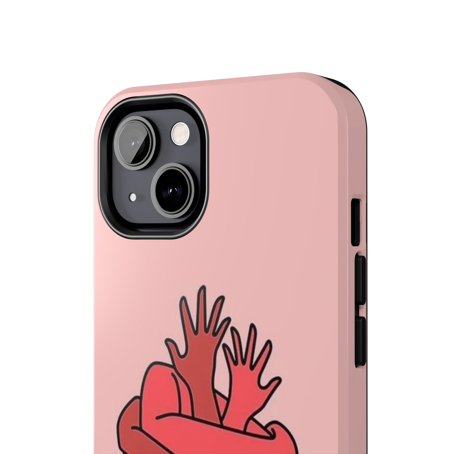 Artistic Heart Embrace Phone Case