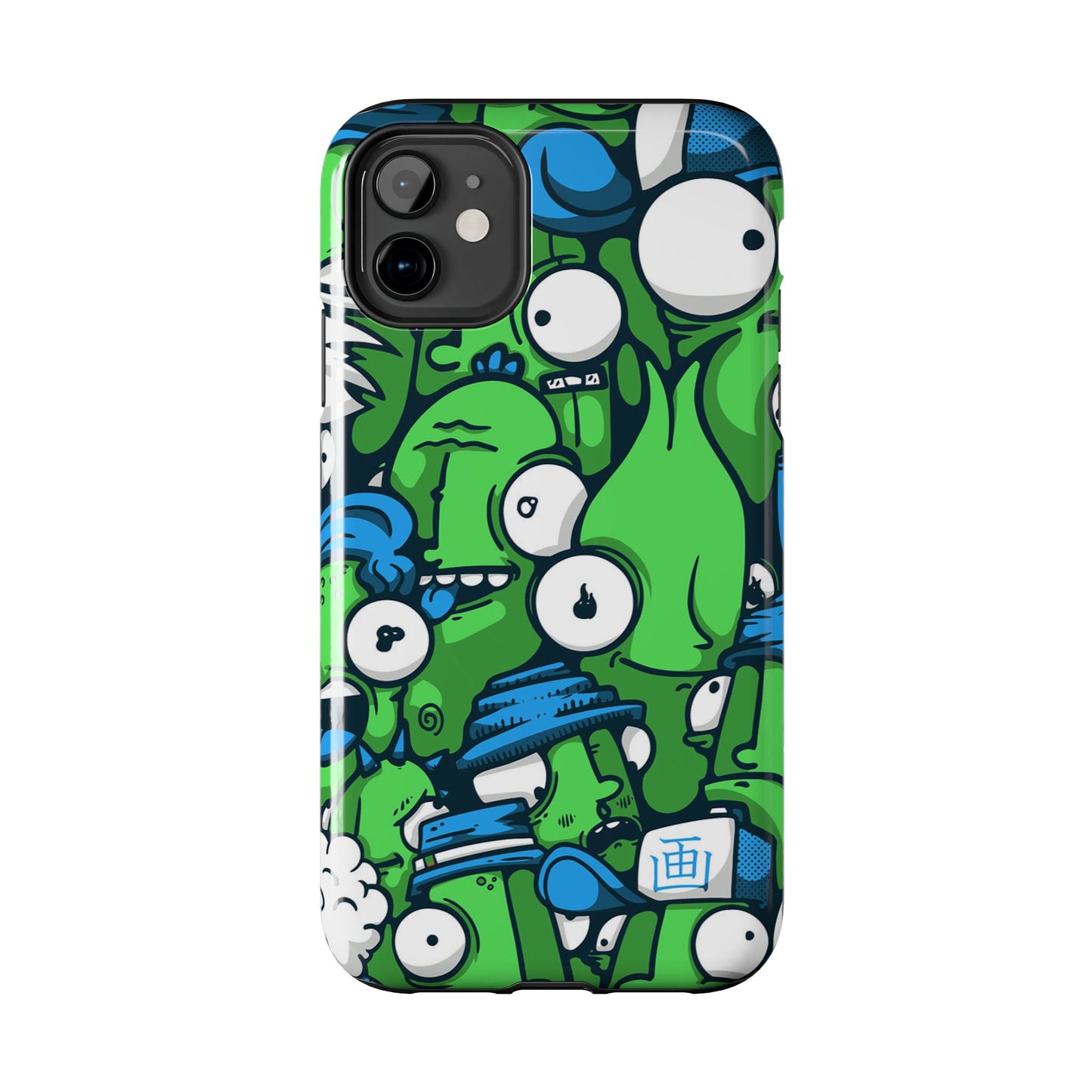 Whimsical Green Monster Phone Case