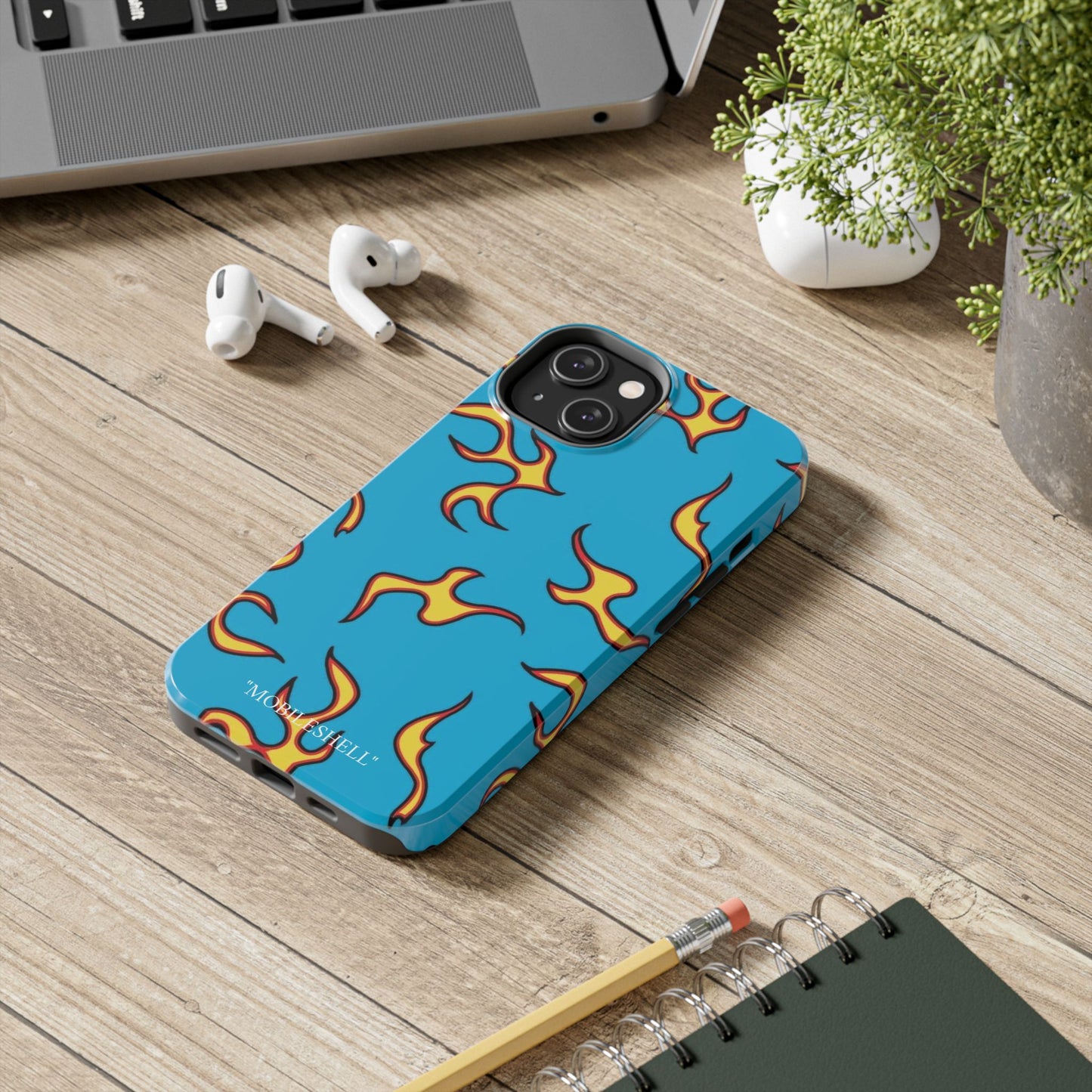 Blue Flame tough phone case