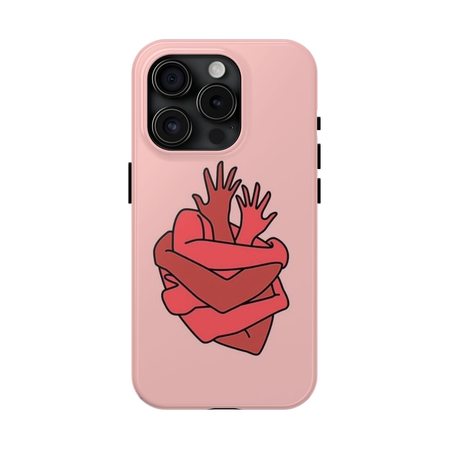 Artistic Heart Embrace Phone Case