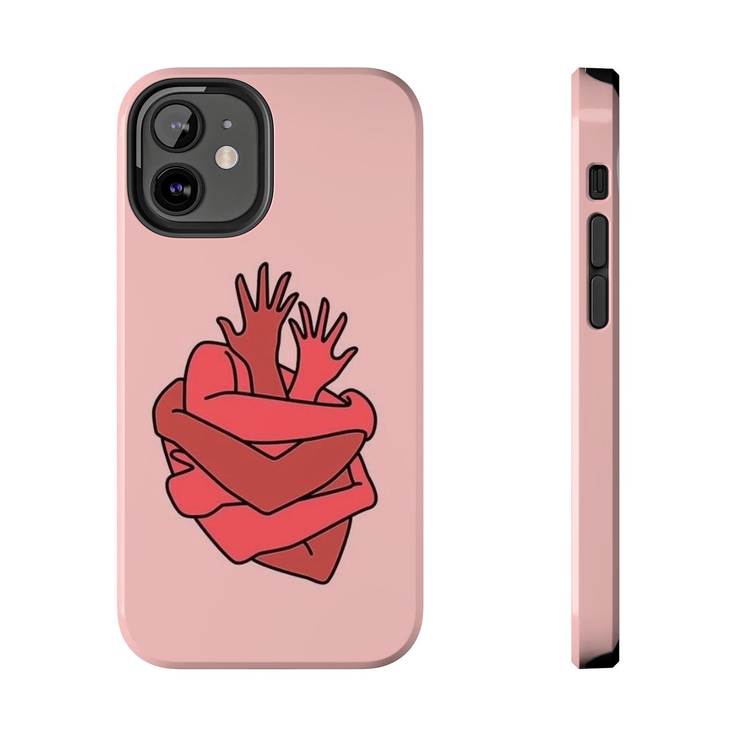 Artistic Heart Embrace Phone Case