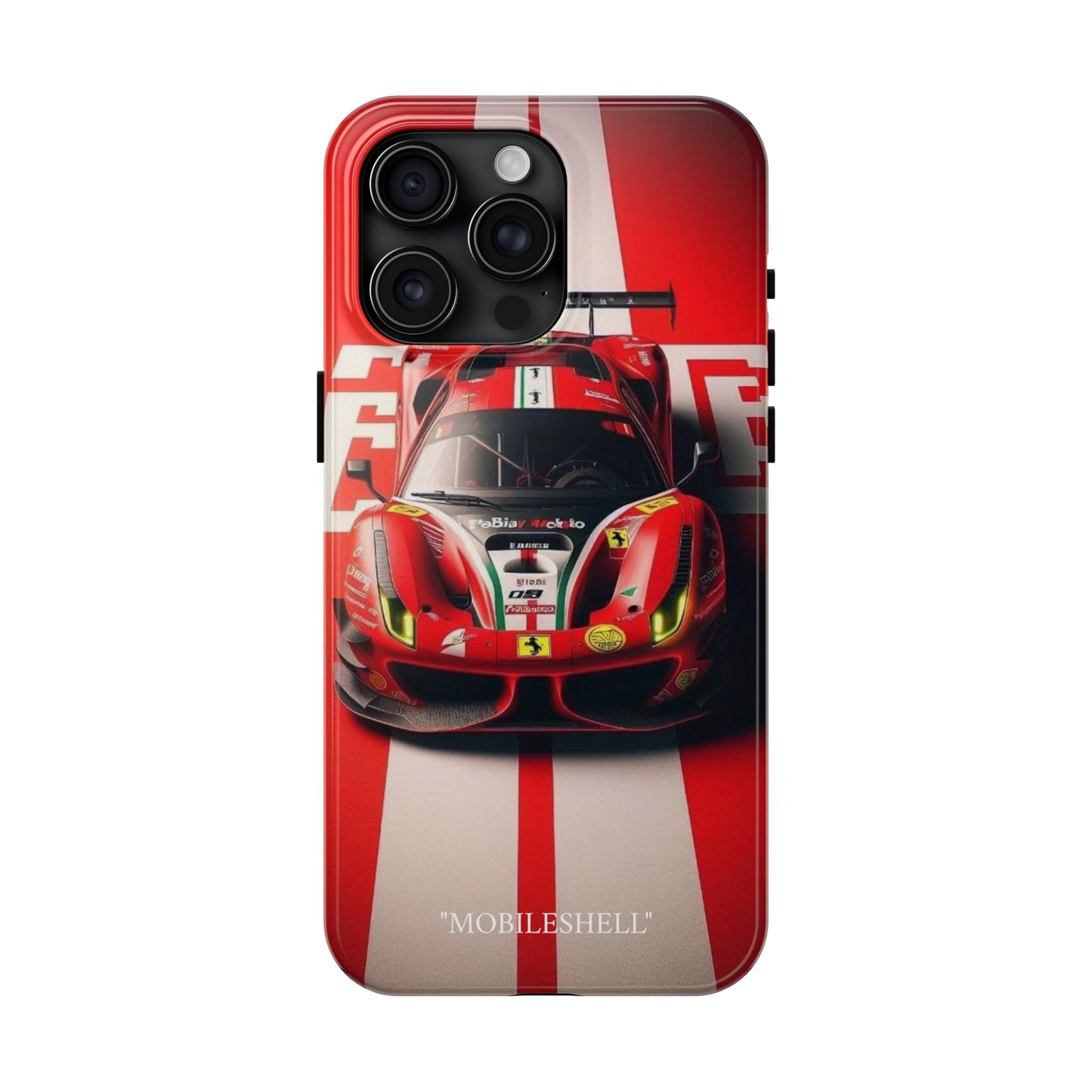 Red Ferrari tough phone case