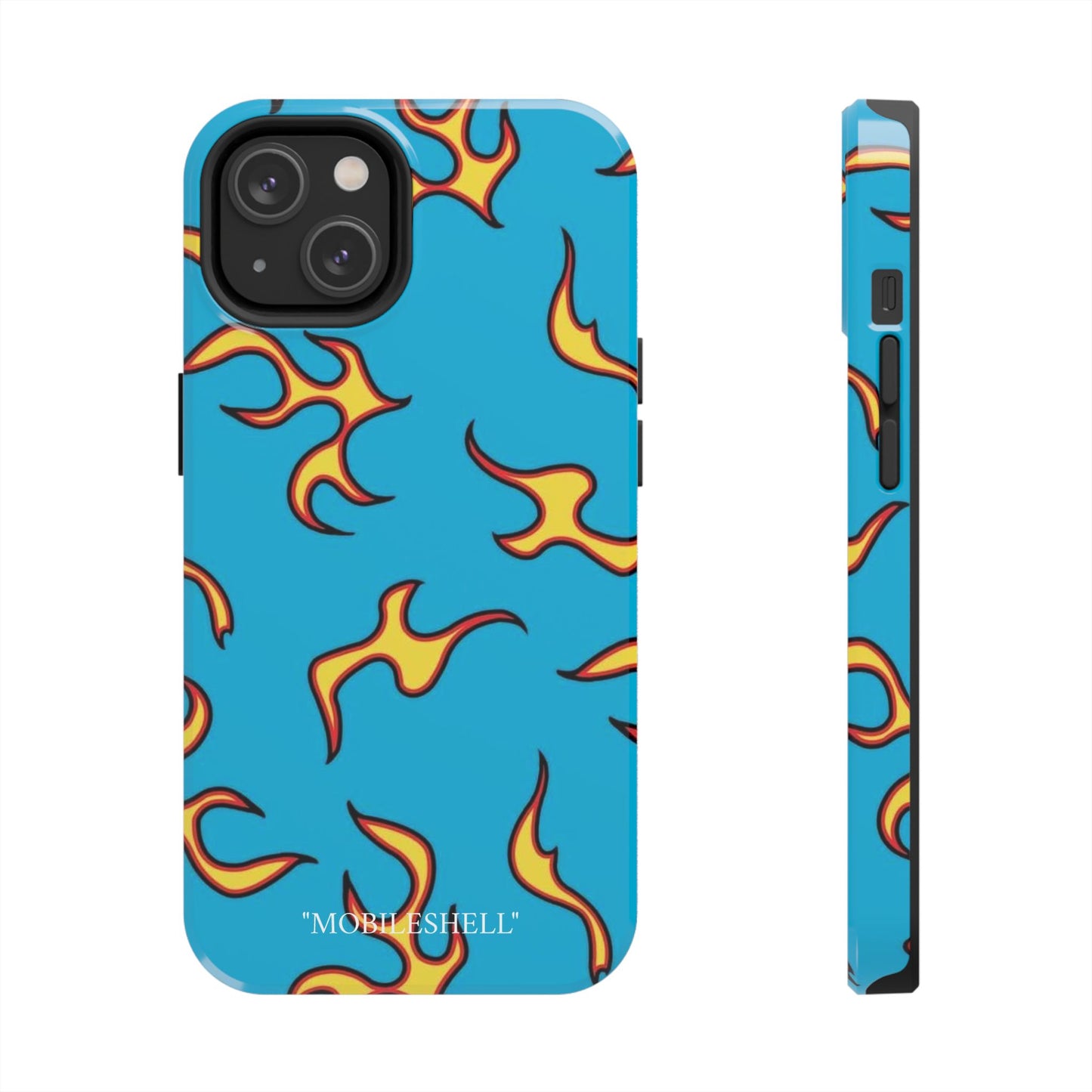 Blue Flame tough phone case