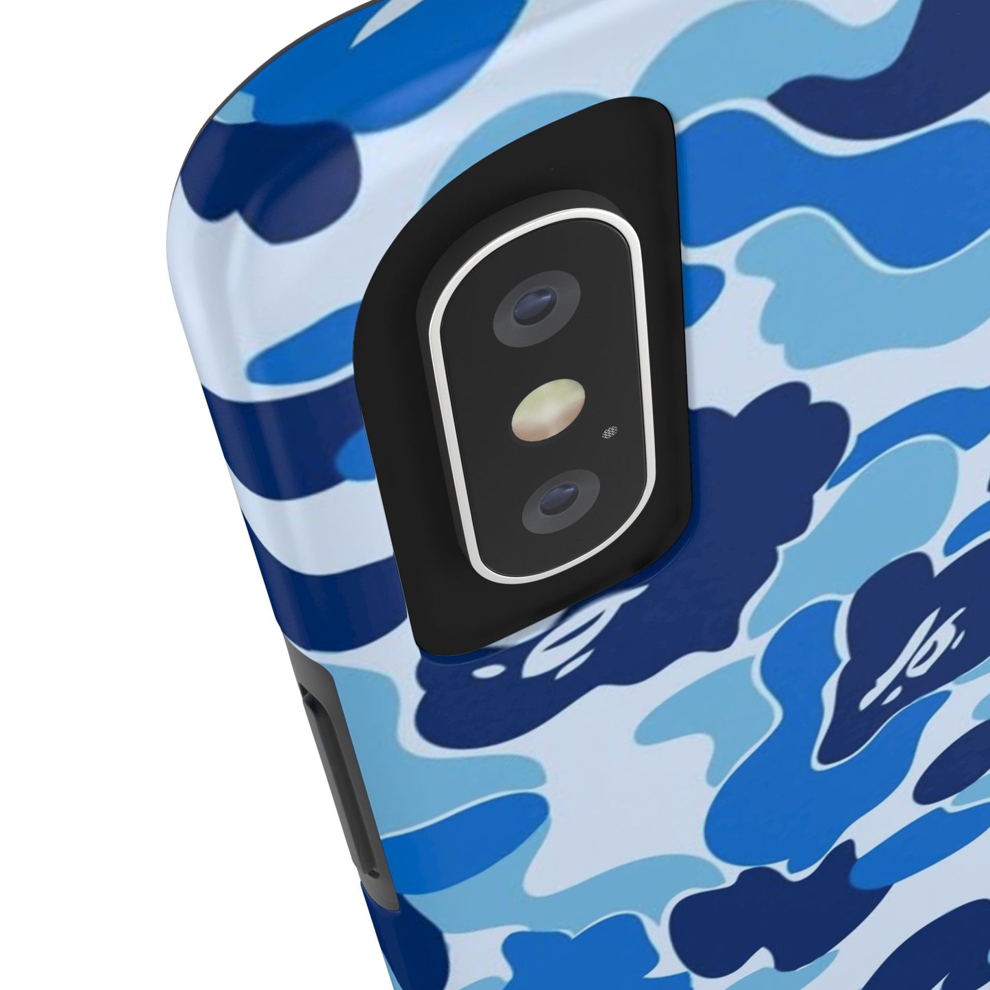 Blue Camouflage Tough Phone Case