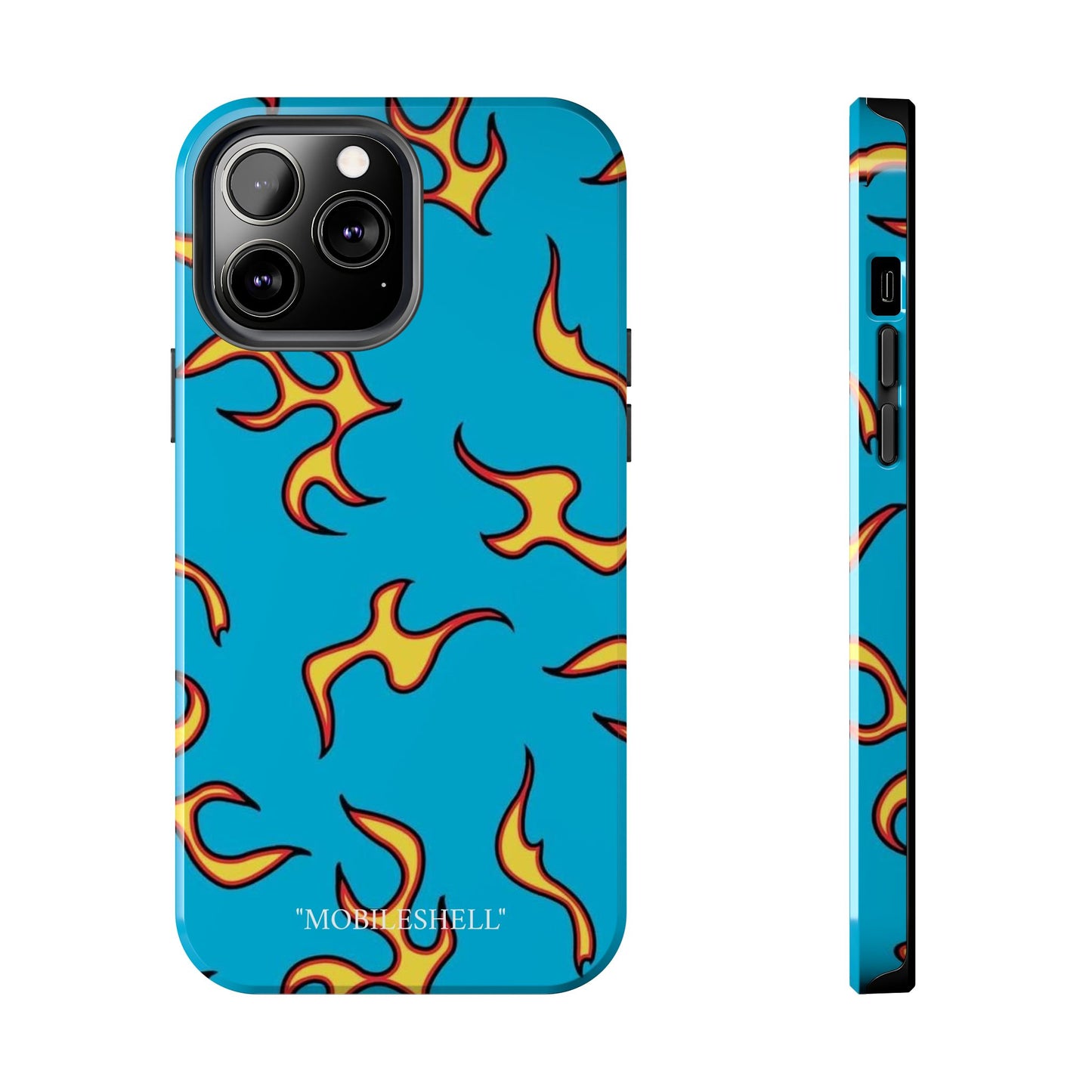 Blue Flame tough phone case