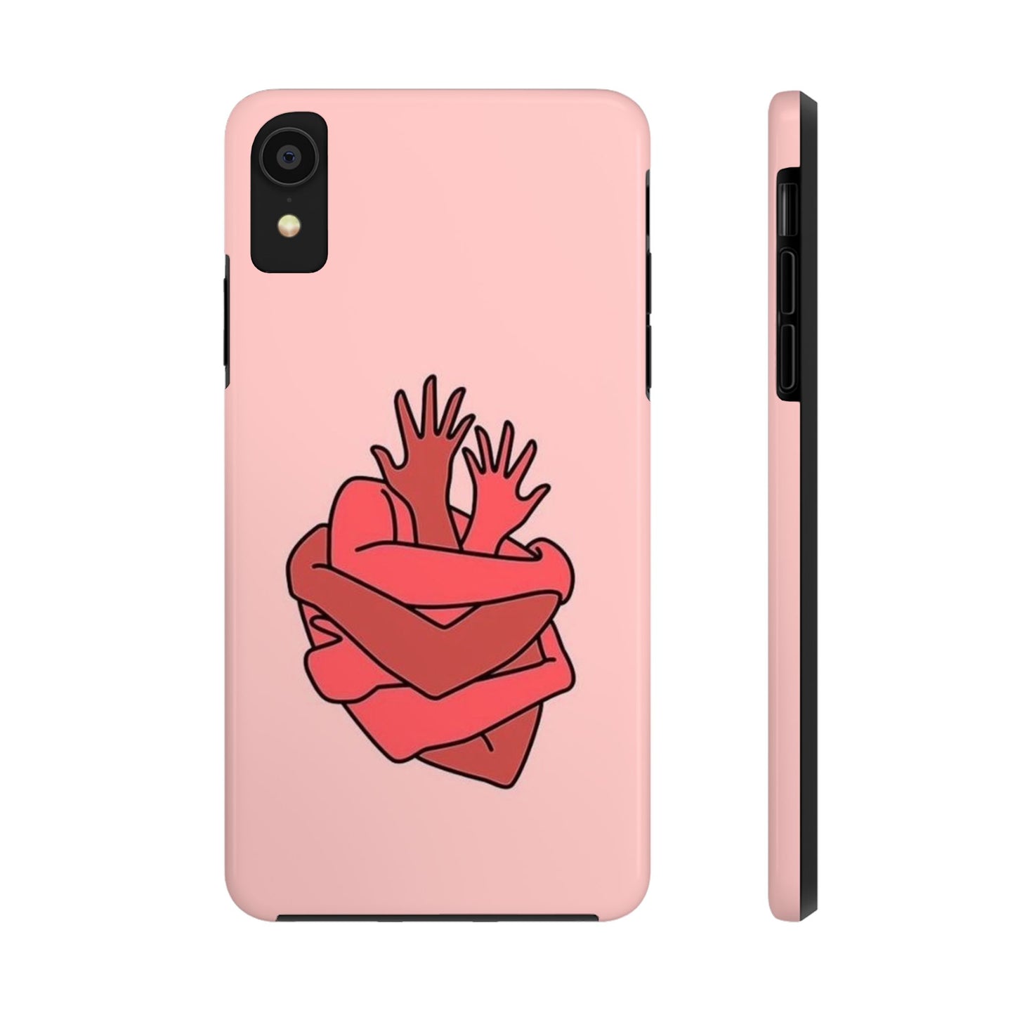 Artistic Heart Embrace Phone Case