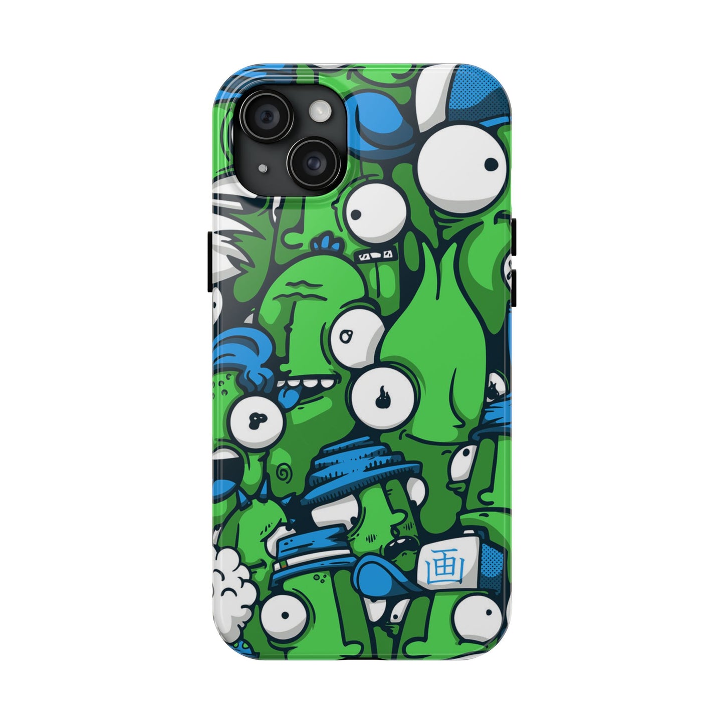 Whimsical Green Monster Phone Case