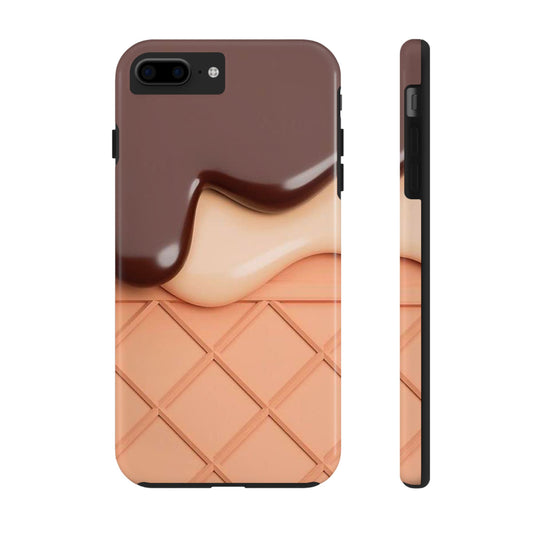 Ice cream drip Tough Phone Cases