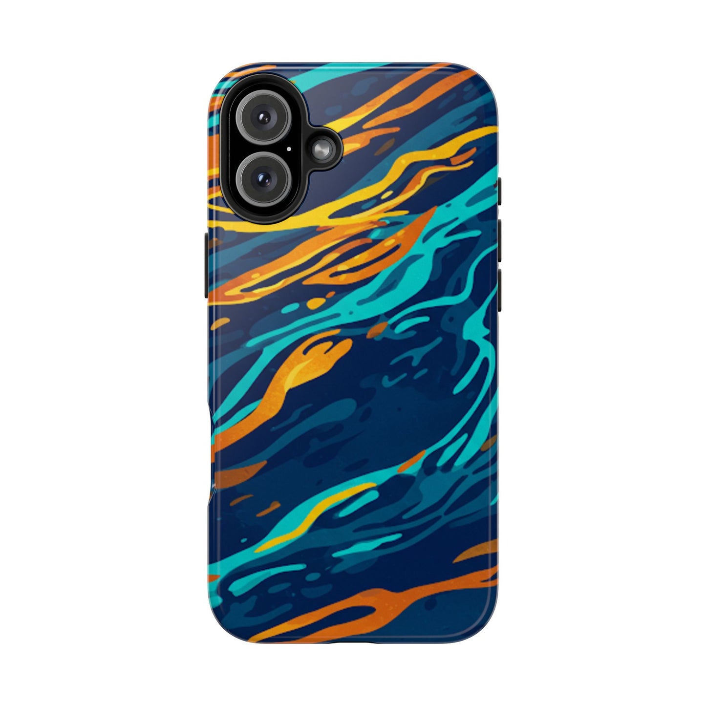 Orange blast phone tough case