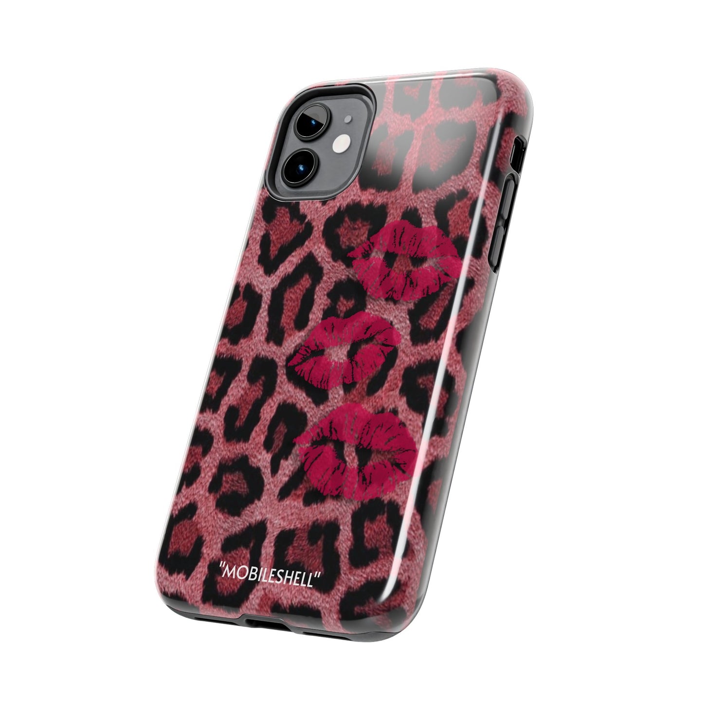 Kiss me hot pink phone case