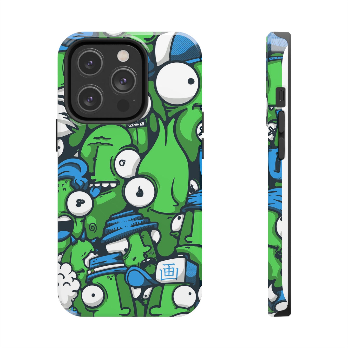 Whimsical Green Monster Phone Case